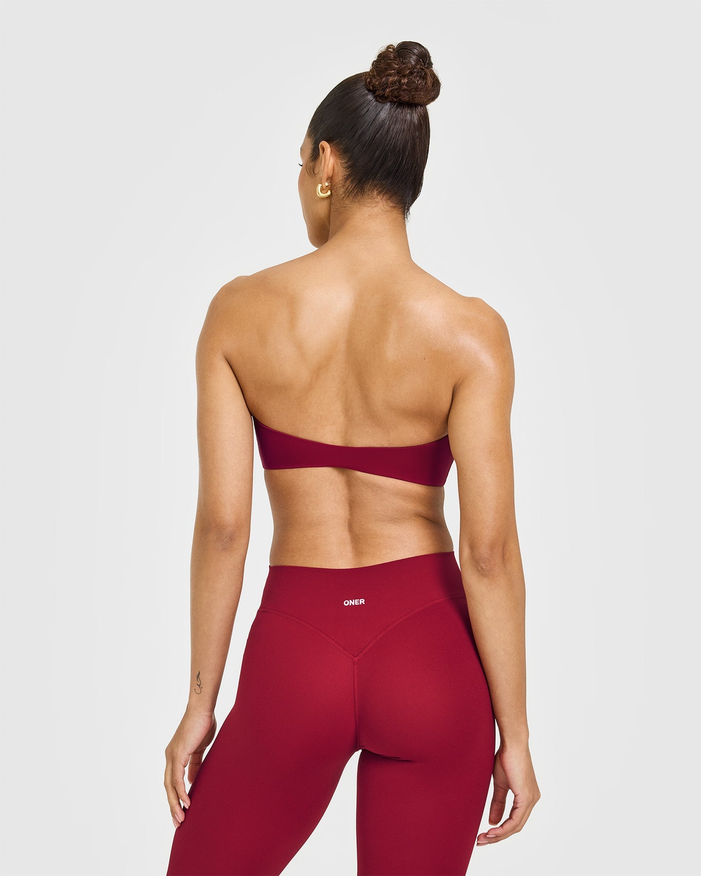 Alternative view of UnifiedMove Micro Bandeau Bralette | Ruby Red