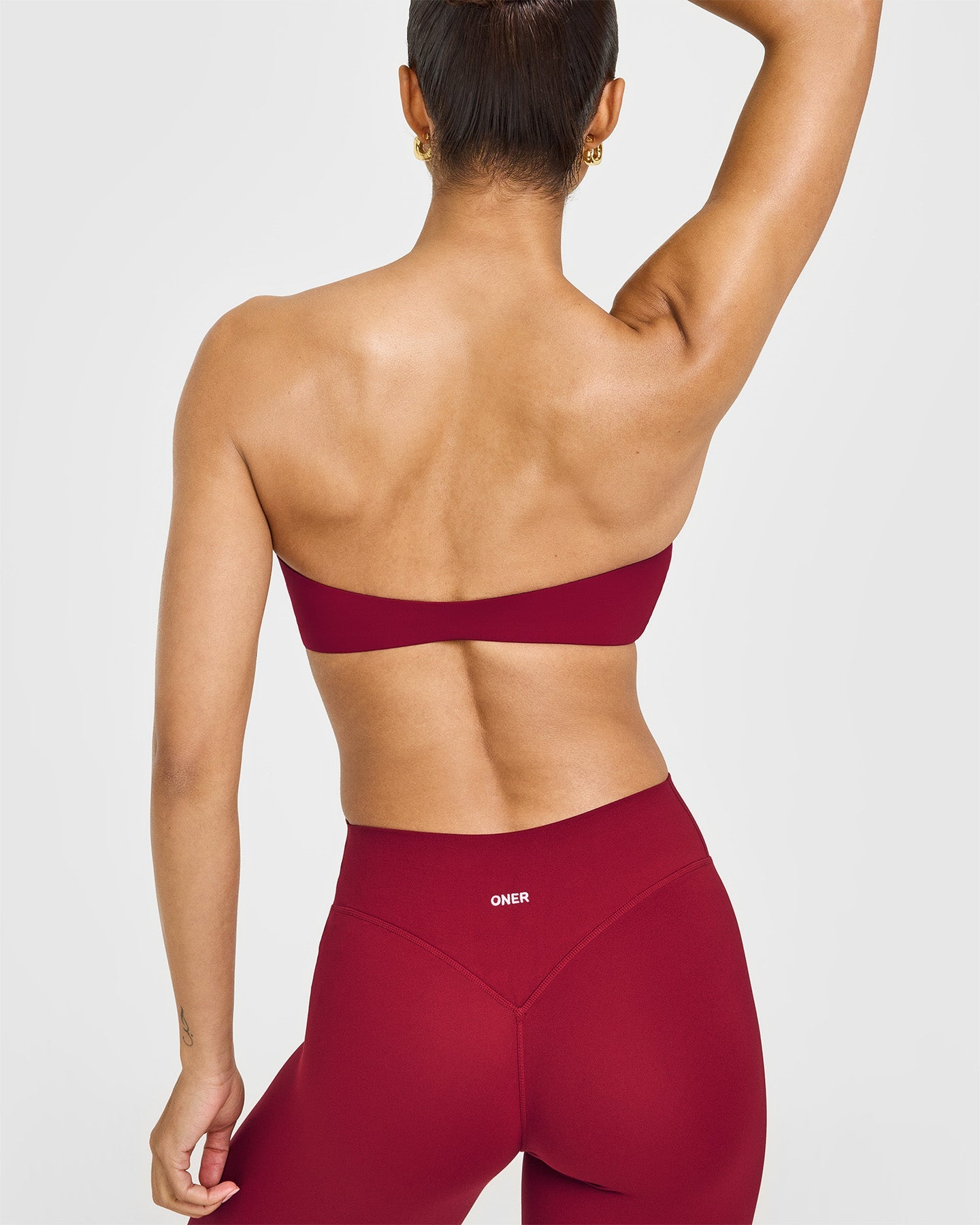 UnifiedMove Micro Bandeau Bralette | Ruby Red - Image 4