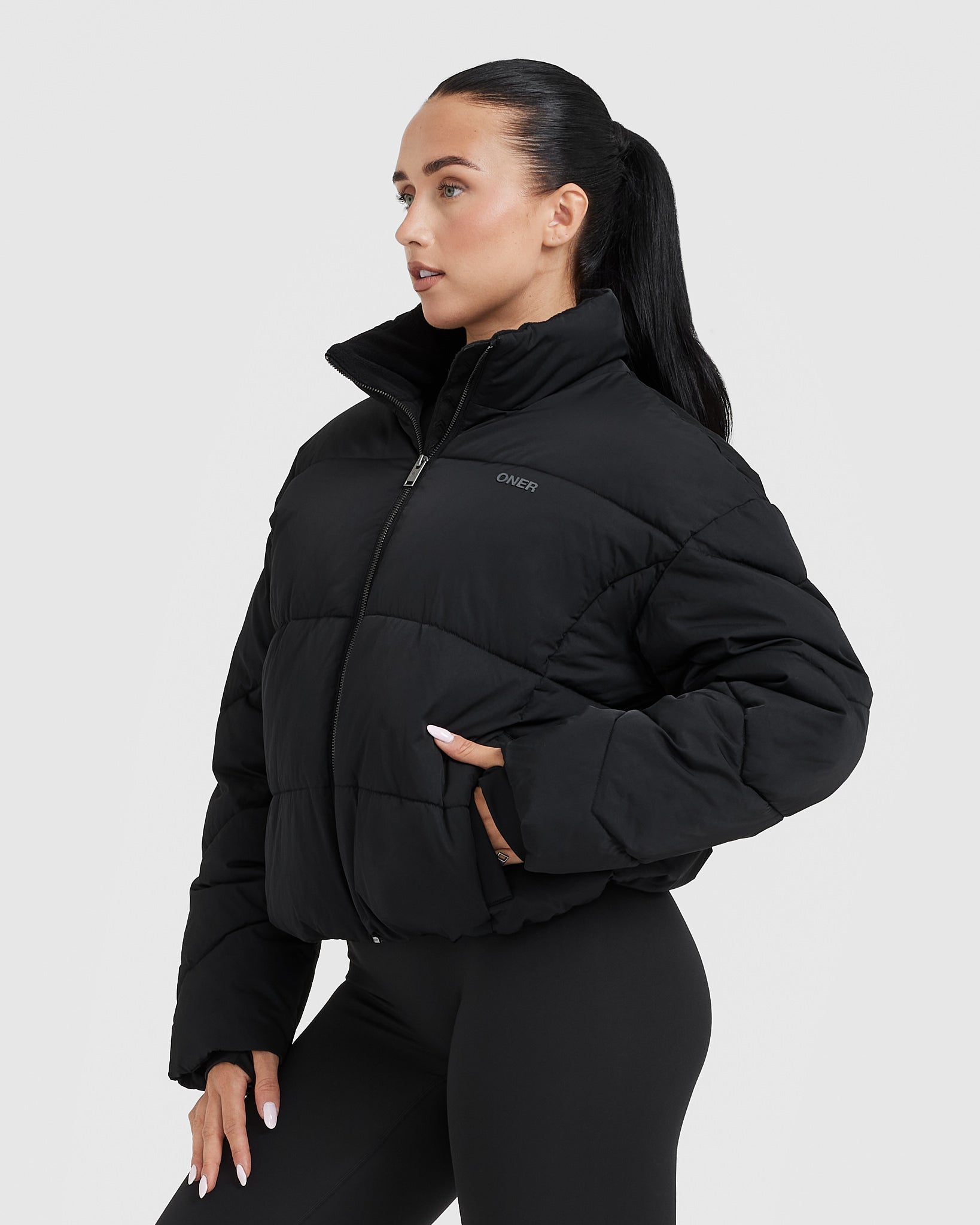 Puffer Jacket | Black - Image 3