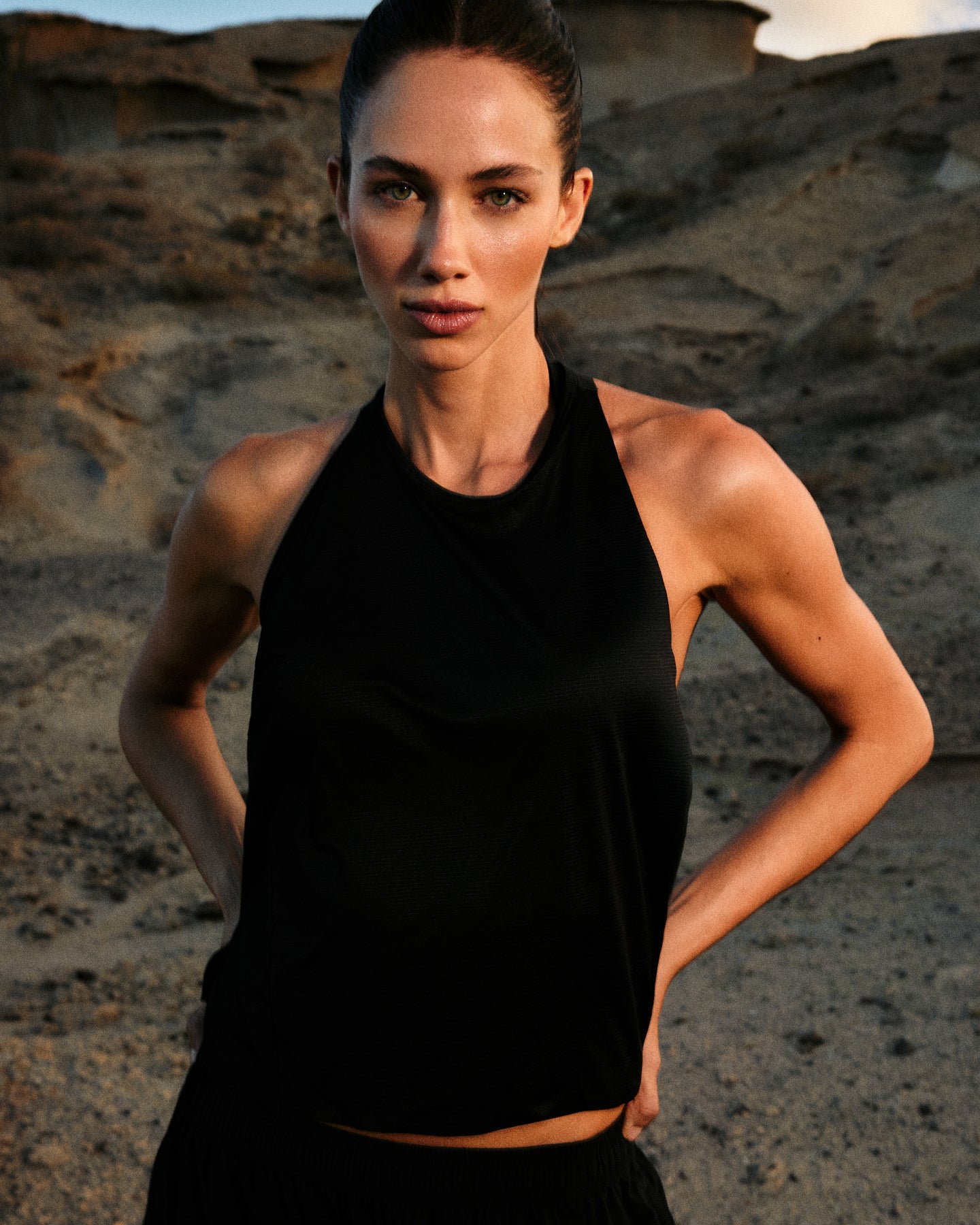Alternative view of PrecisionMove Drop Armhole Tank Top | Black