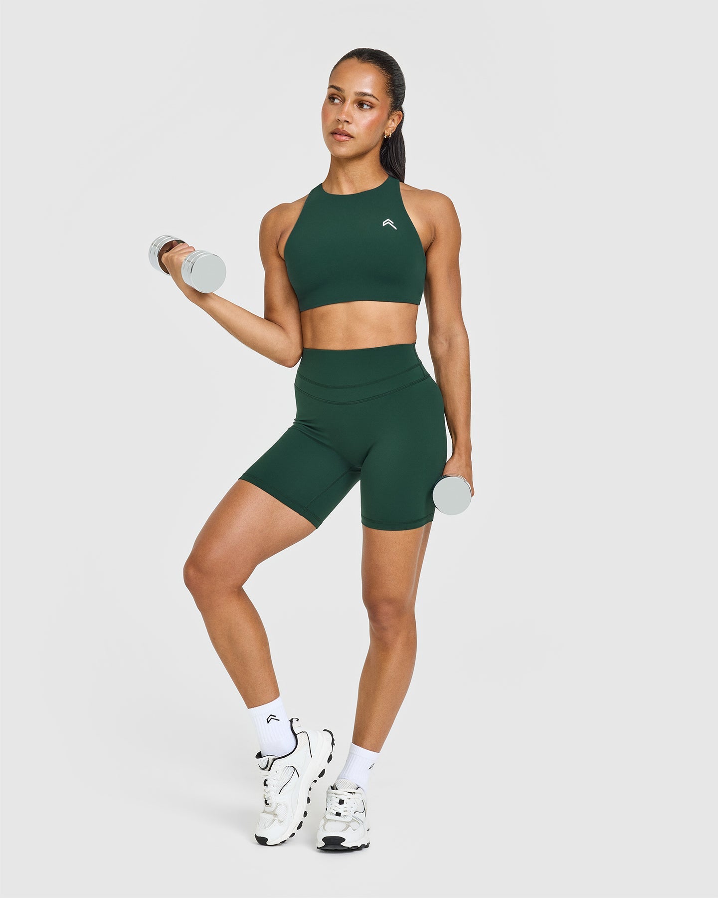 UnifiedMove High Waisted Shorts 6" | Racing Green - Image 3