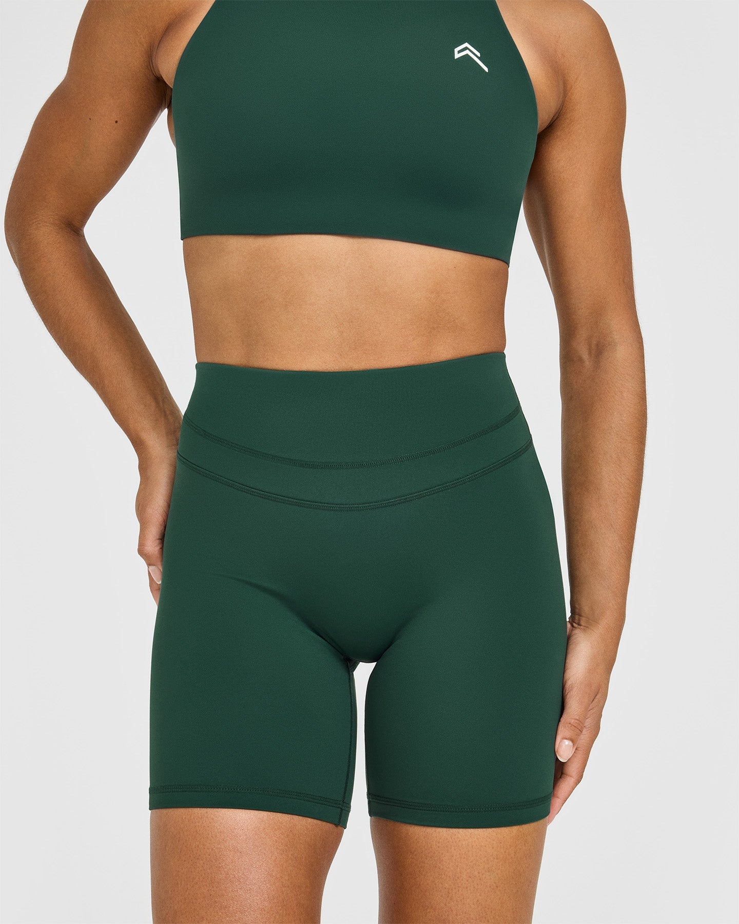 UnifiedMove High Waisted Shorts 6" | Racing Green - Image 5