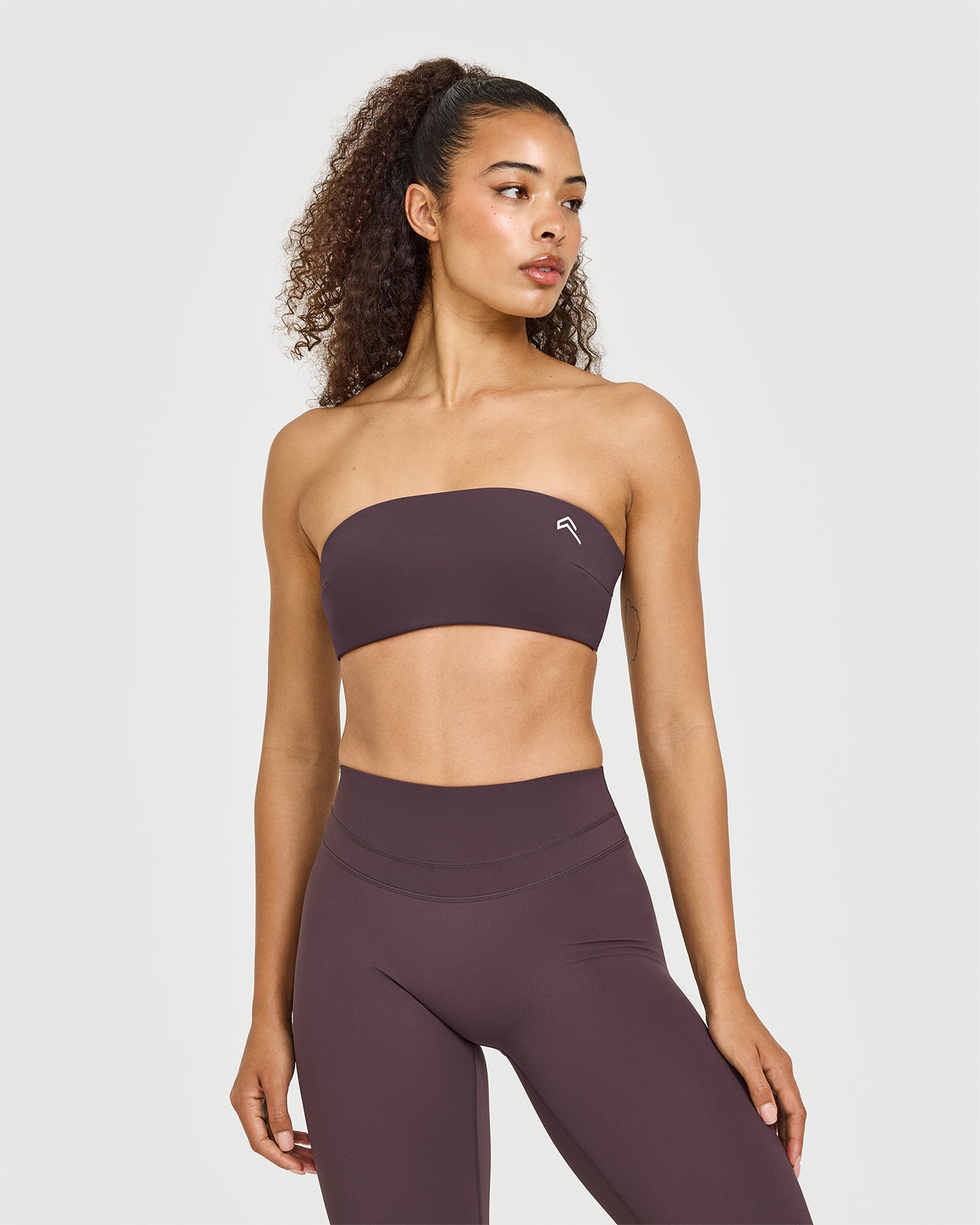 UnifiedMove Micro Bandeau Bralette | Dark Umber Brown