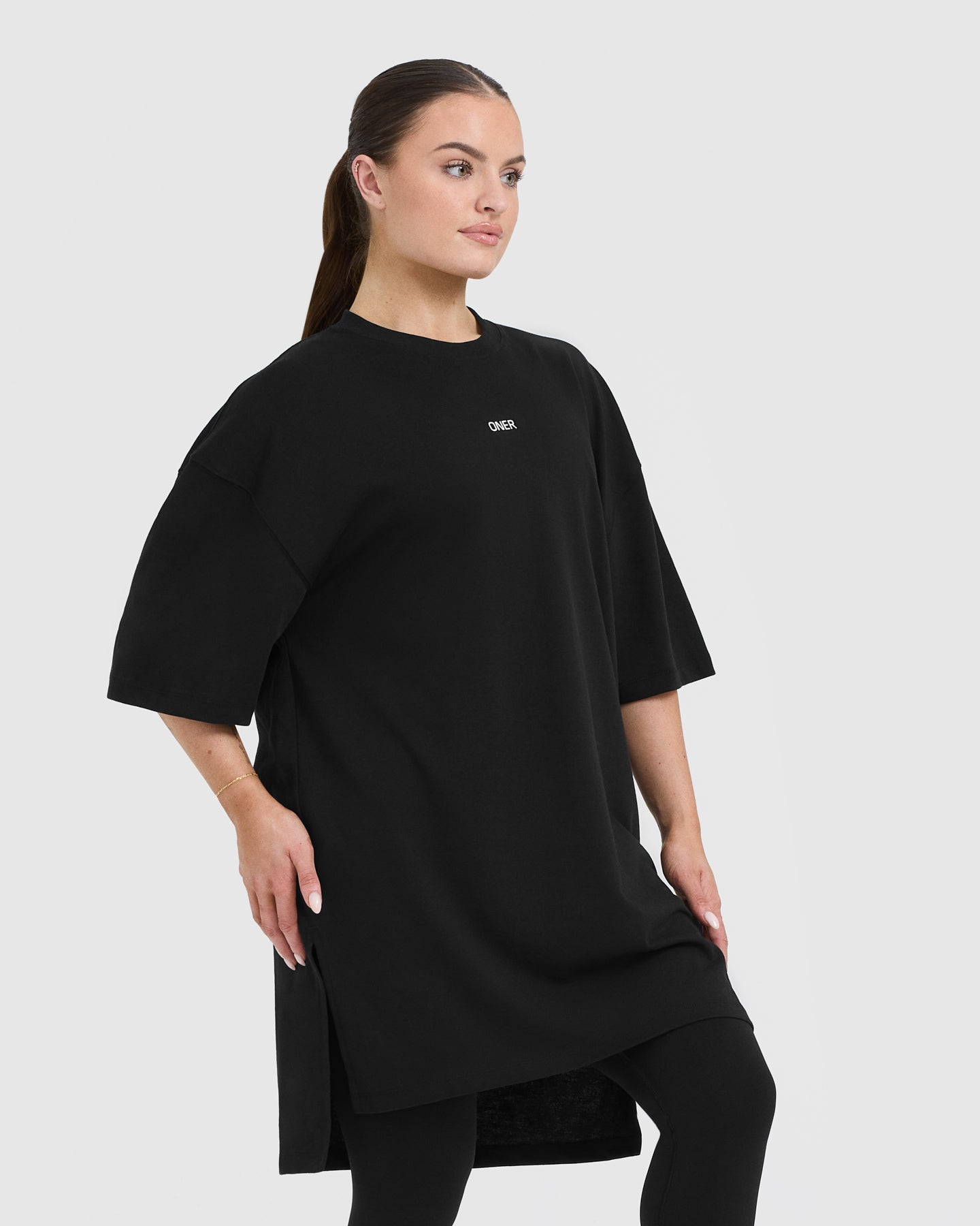 Raising The Bar Graphic Longline T-Shirt | Black - Image 3