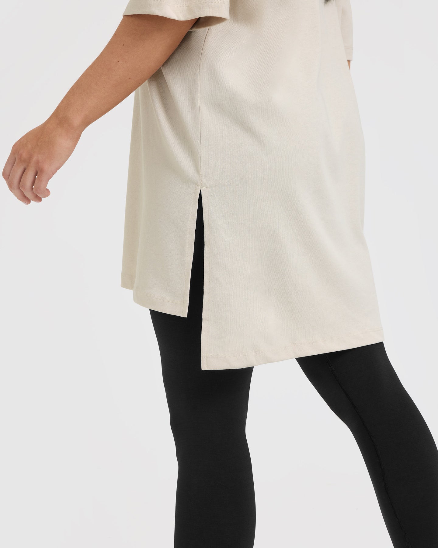 Raising The Bar Graphic Longline T-Shirt | Sand - Image 6