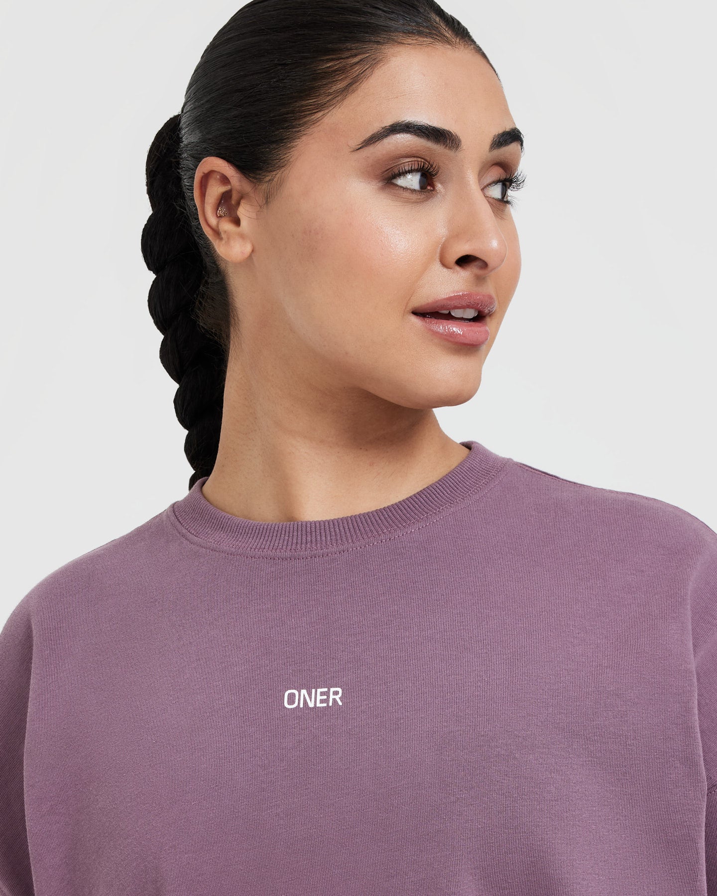 Raising The Bar Graphic Unisex Long Sleeve Top | Vintage Purple - Image 4