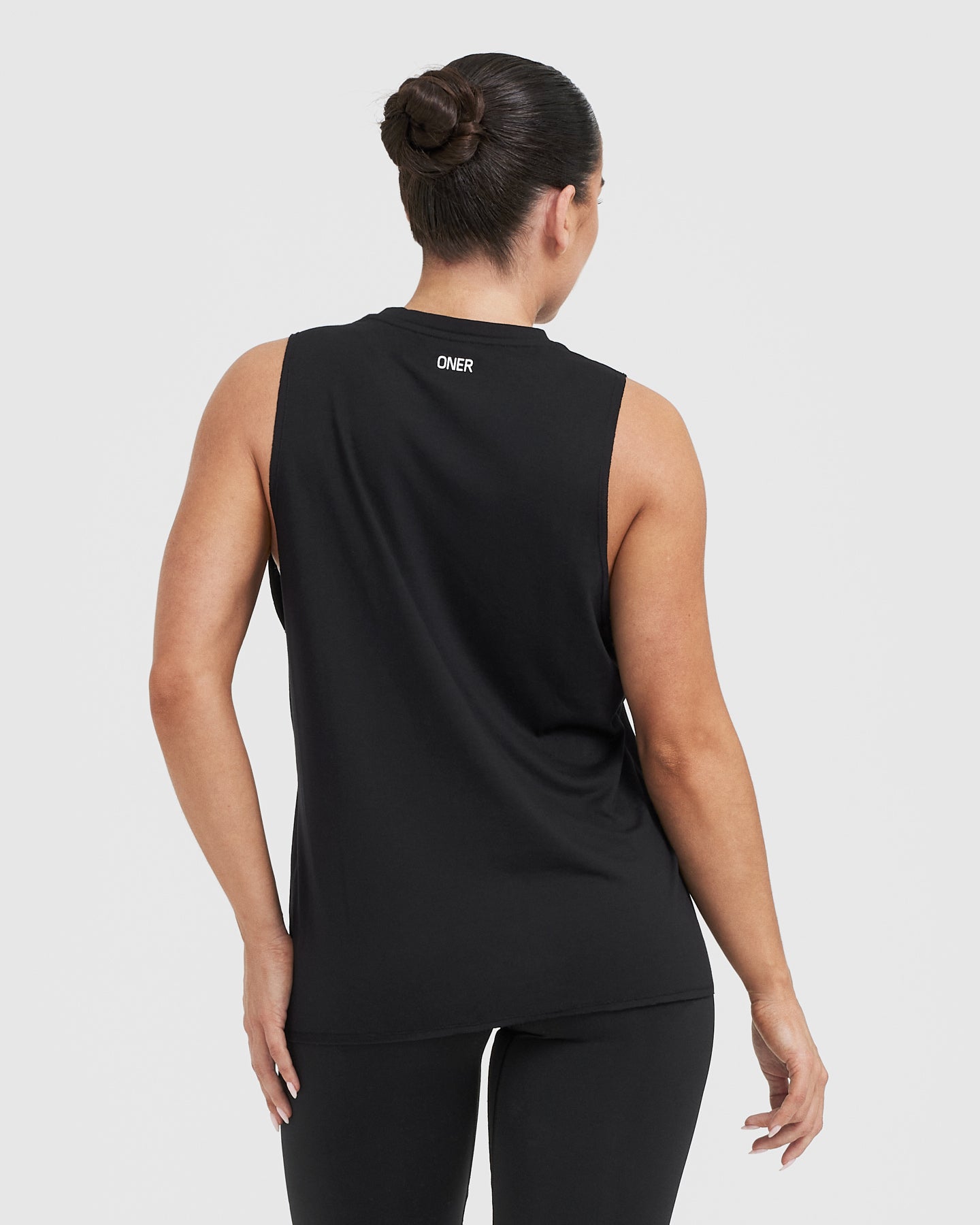 Alternative view of Raising The Bar Graphic Unisex Muscle Vest | Black