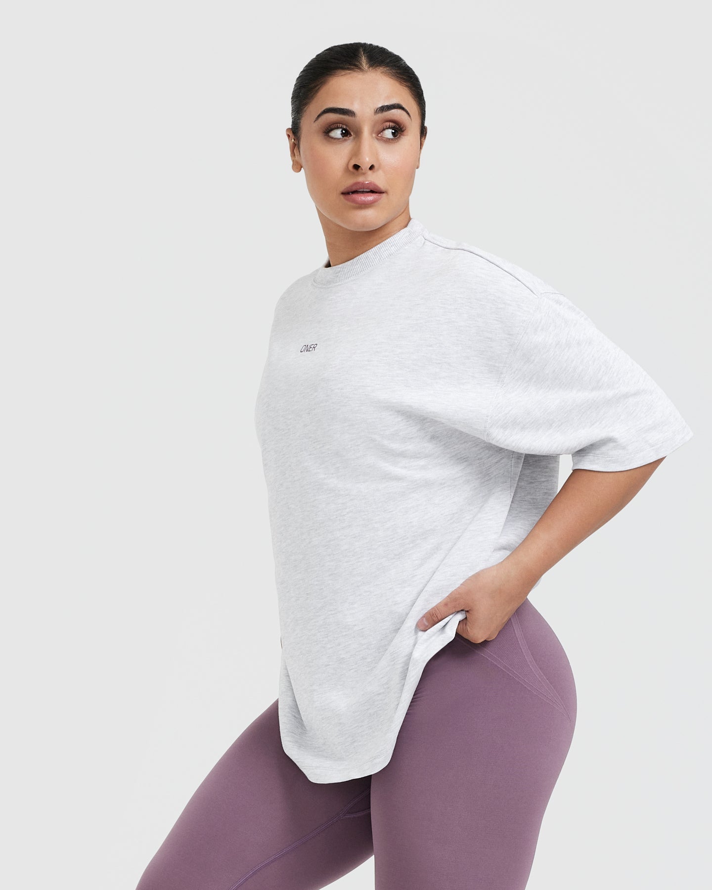 Raising The Bar Graphic Unisex T-Shirt | Light Grey Marl - Image 3