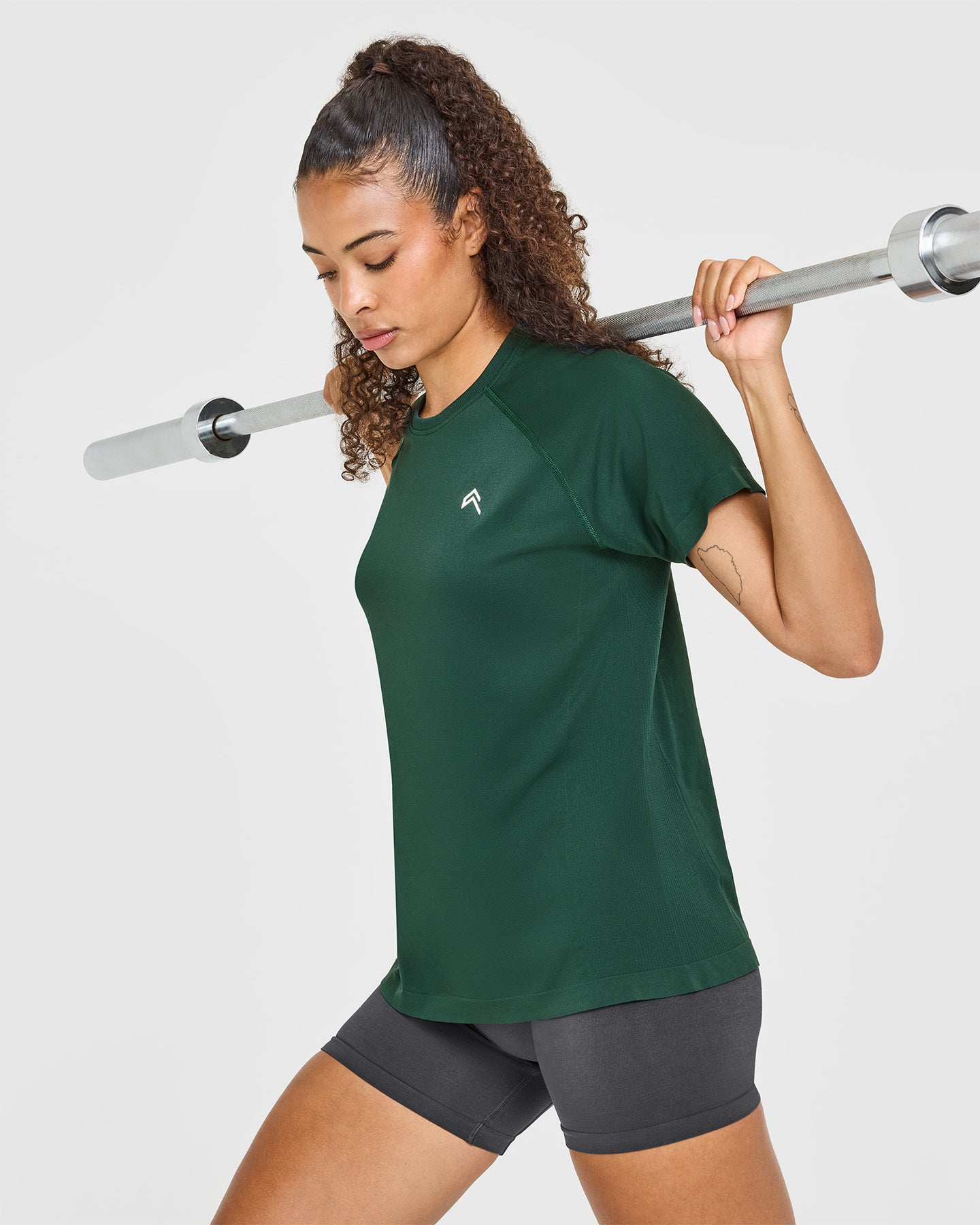Go To Seamless Loose Top | Racing Green - Image 6