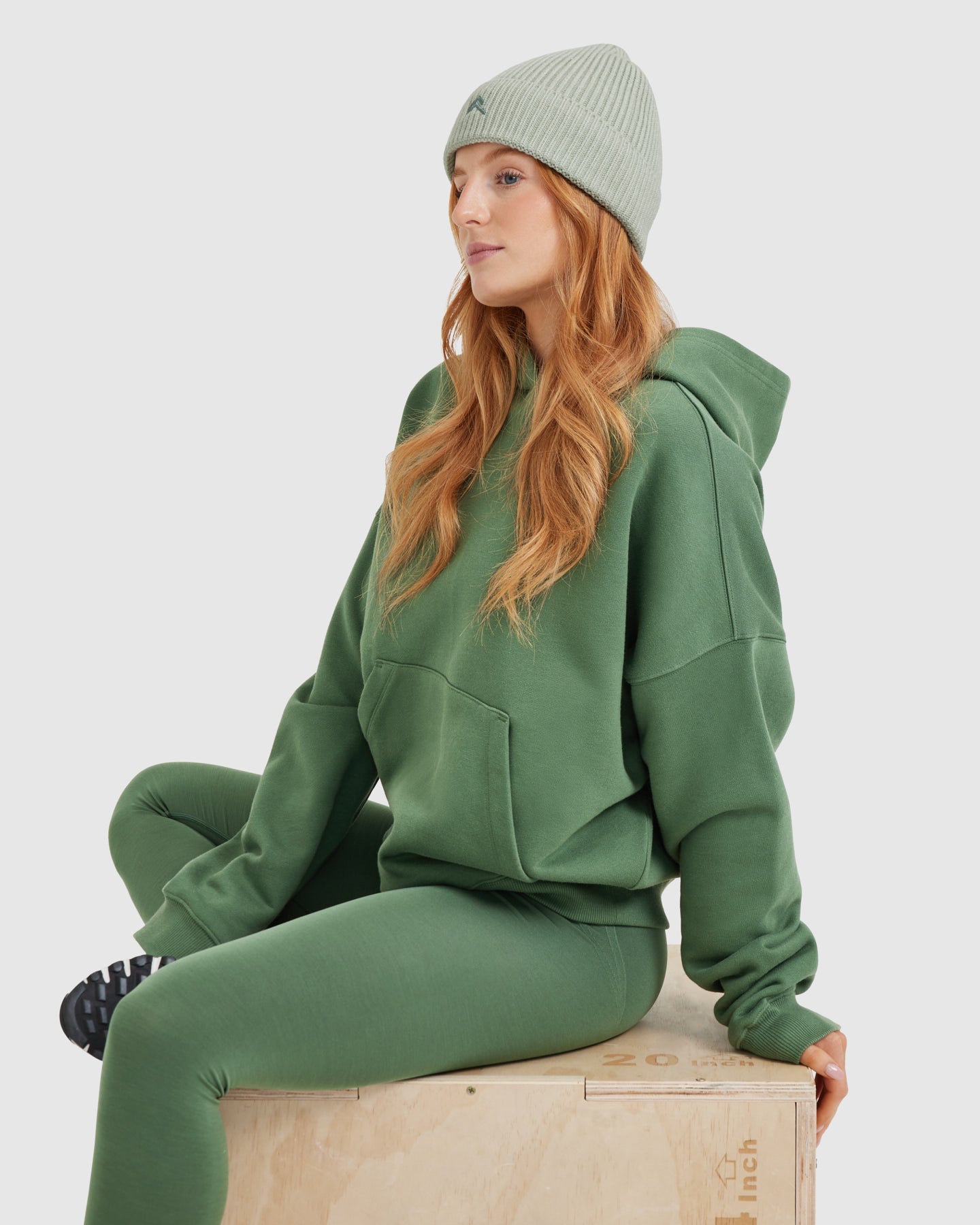 Ribbed Beanie | Tea Green - Image 3