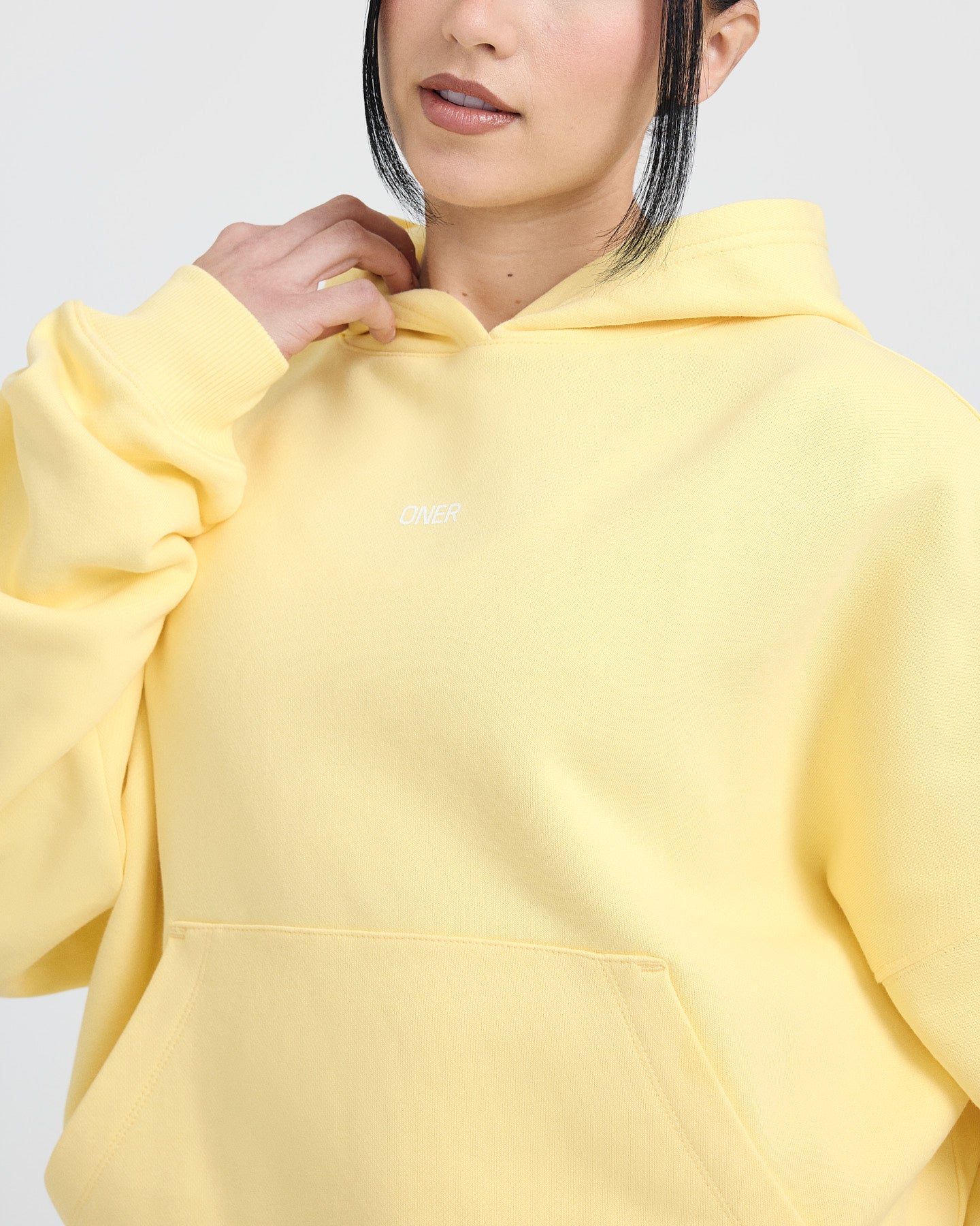 Raising the Bar Graphic Unisex Oversized Hoodie | Sherbert Yellow - Image 4