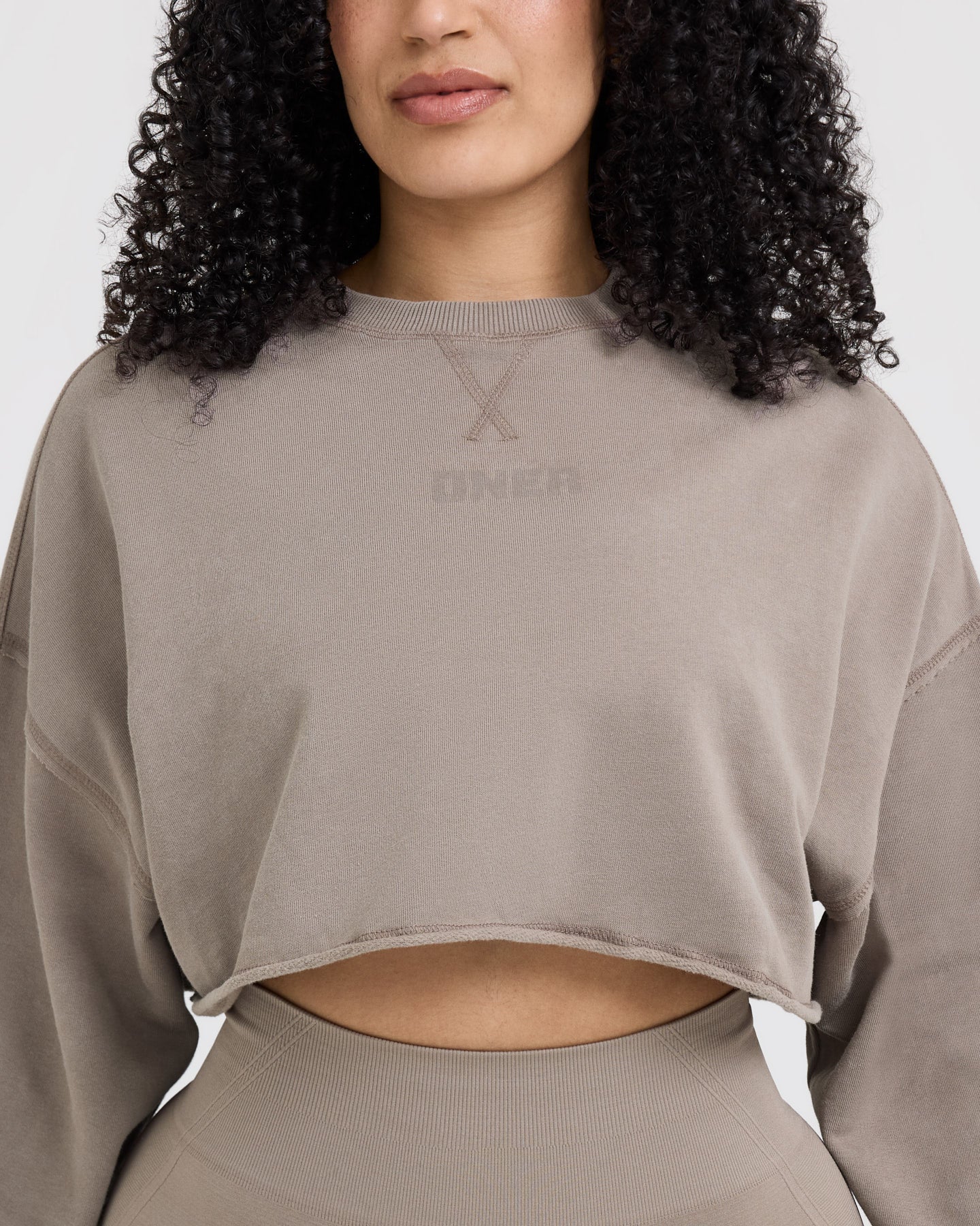 Raw Lounge Crop Sweatshirt | Washed Minky - Image 5