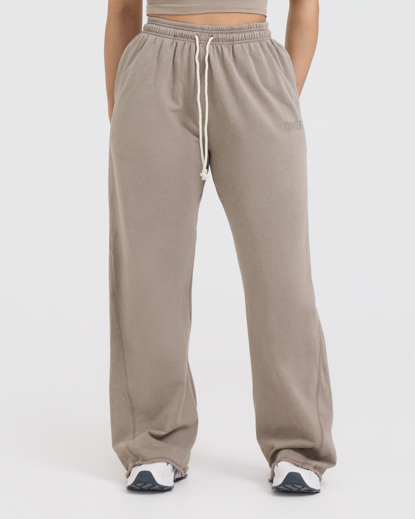 Raw Lounge Wide Leg Joggers | Washed Minky