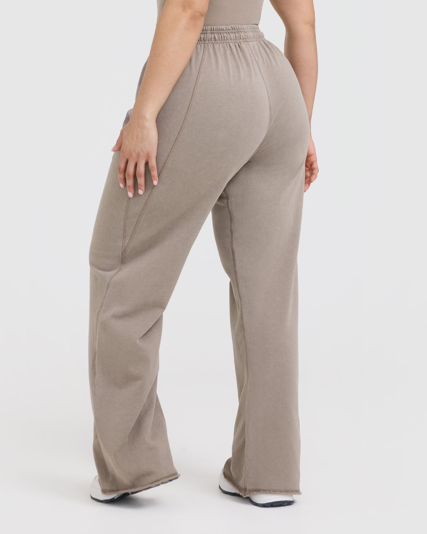 Alternative view of Raw Lounge Wide Leg Joggers | Washed Minky