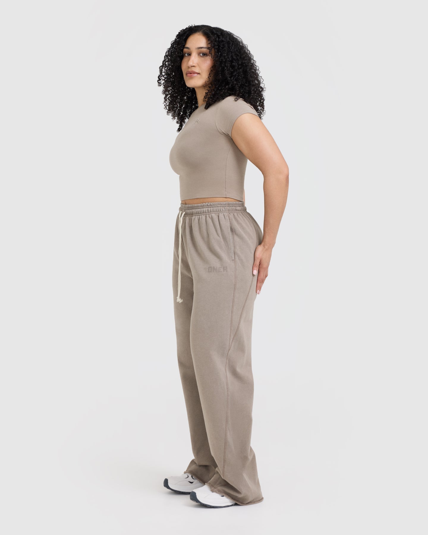 Raw Lounge Wide Leg Joggers | Washed Minky - Image 3