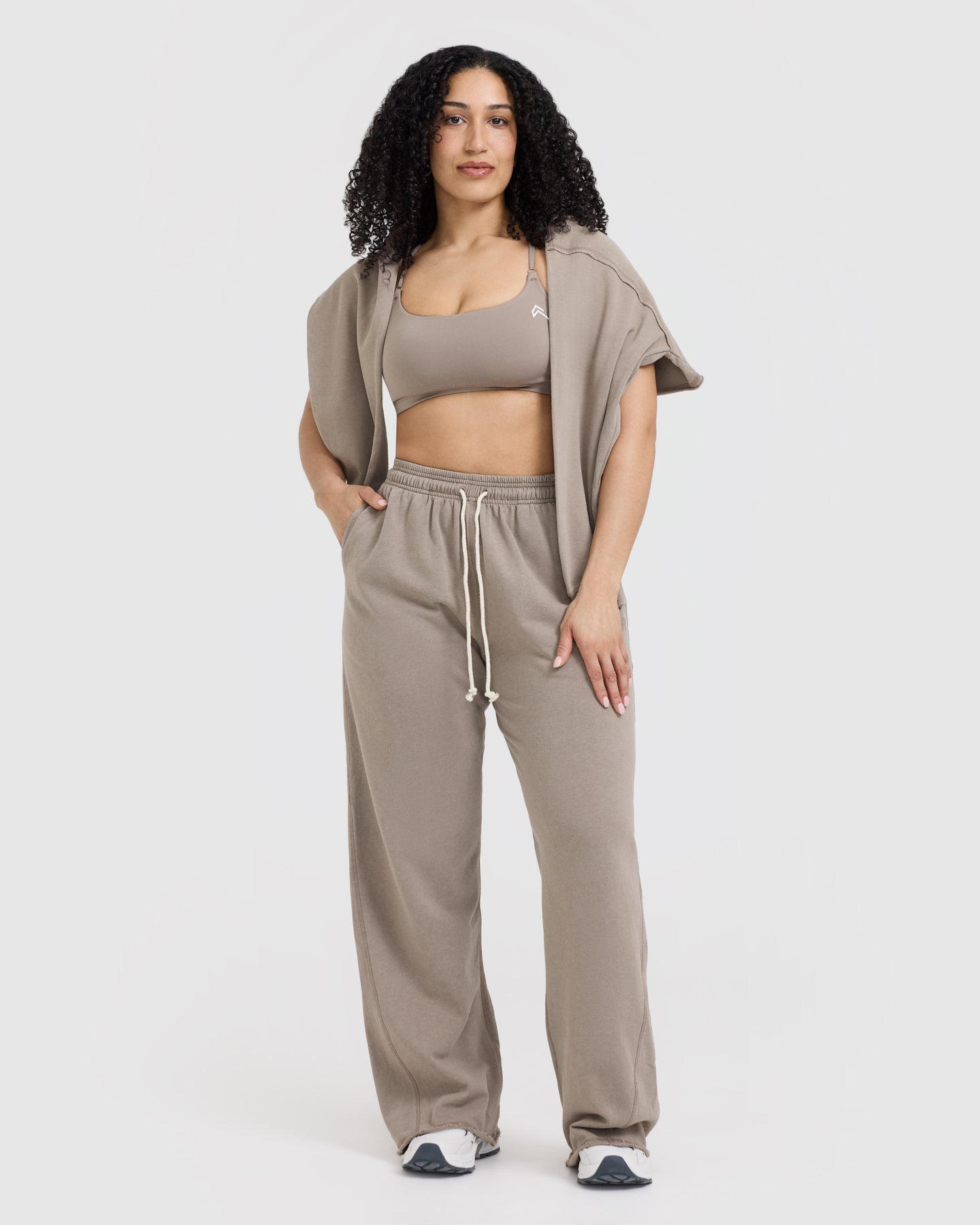 Raw Lounge Wide Leg Joggers | Washed Minky - Image 6