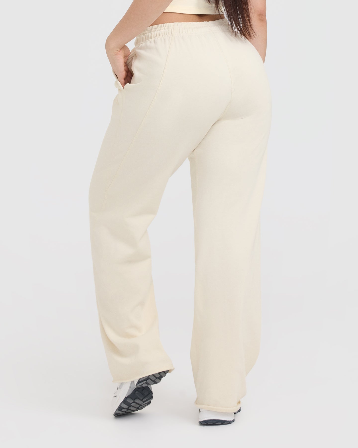 Alternative view of Raw Lounge Wide Leg Joggers | Off White