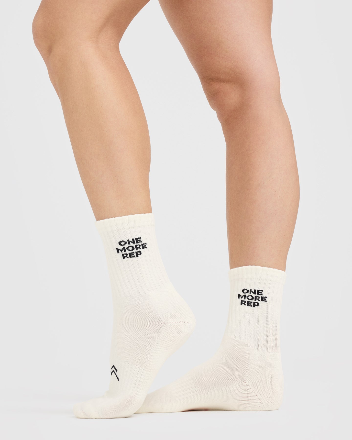 Slogan Crew Socks 5 Pack | Off White - Image 3
