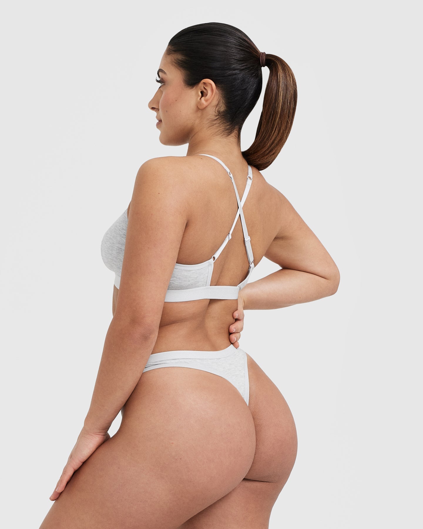Soft Classic Thong | Grey Marl - Image 2