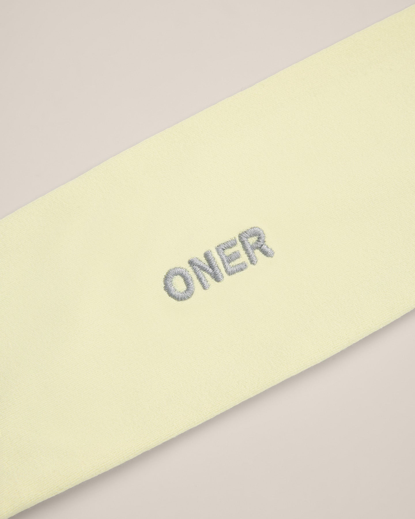 SoftMotion Headband with Grey Logo | Pastel Yellow - Image 6