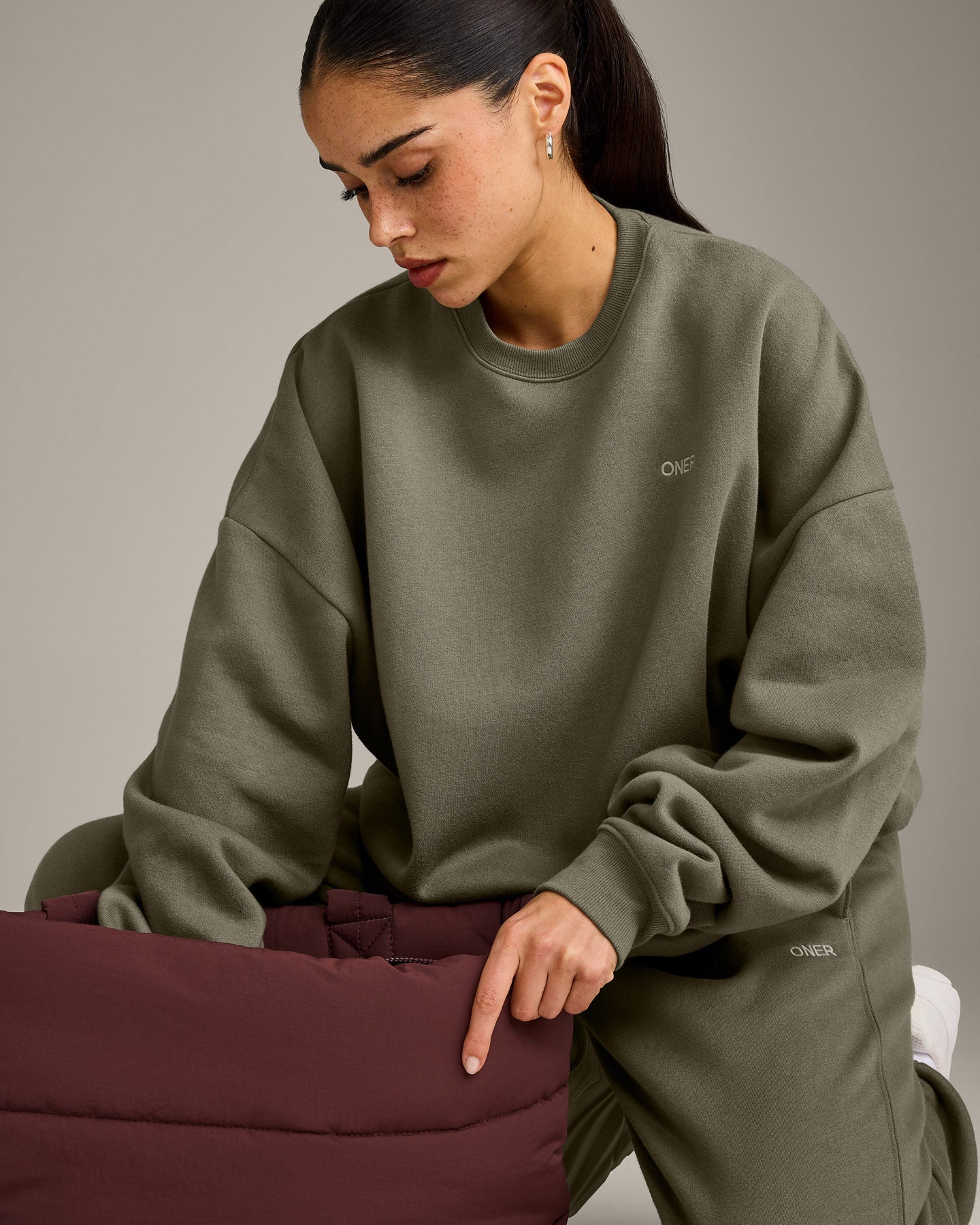 Foundations All Season Crew Neck Sweatshirt | Alpine Green - Image 5