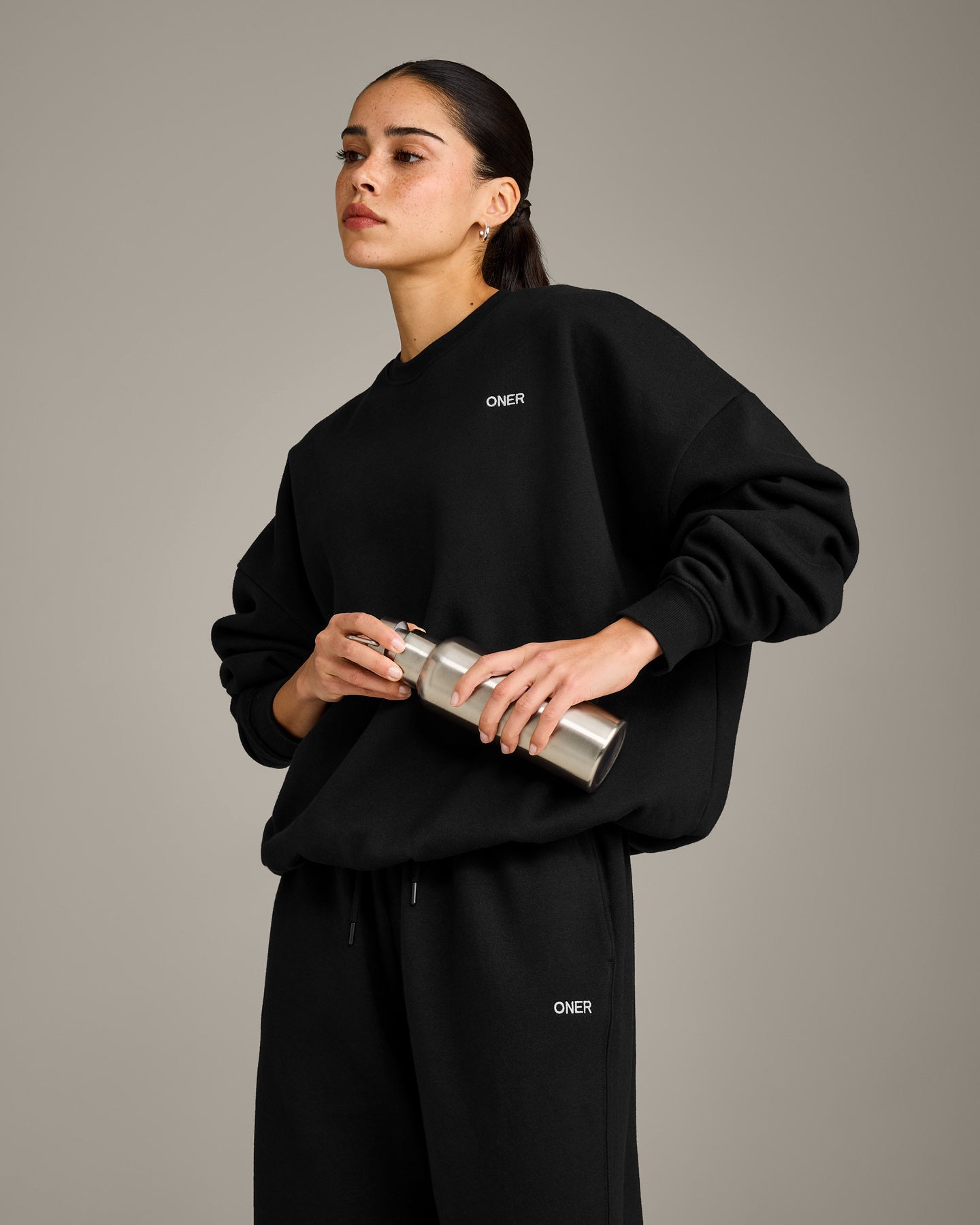 Foundations All Season Crew Neck Sweatshirt | Black - Image 4