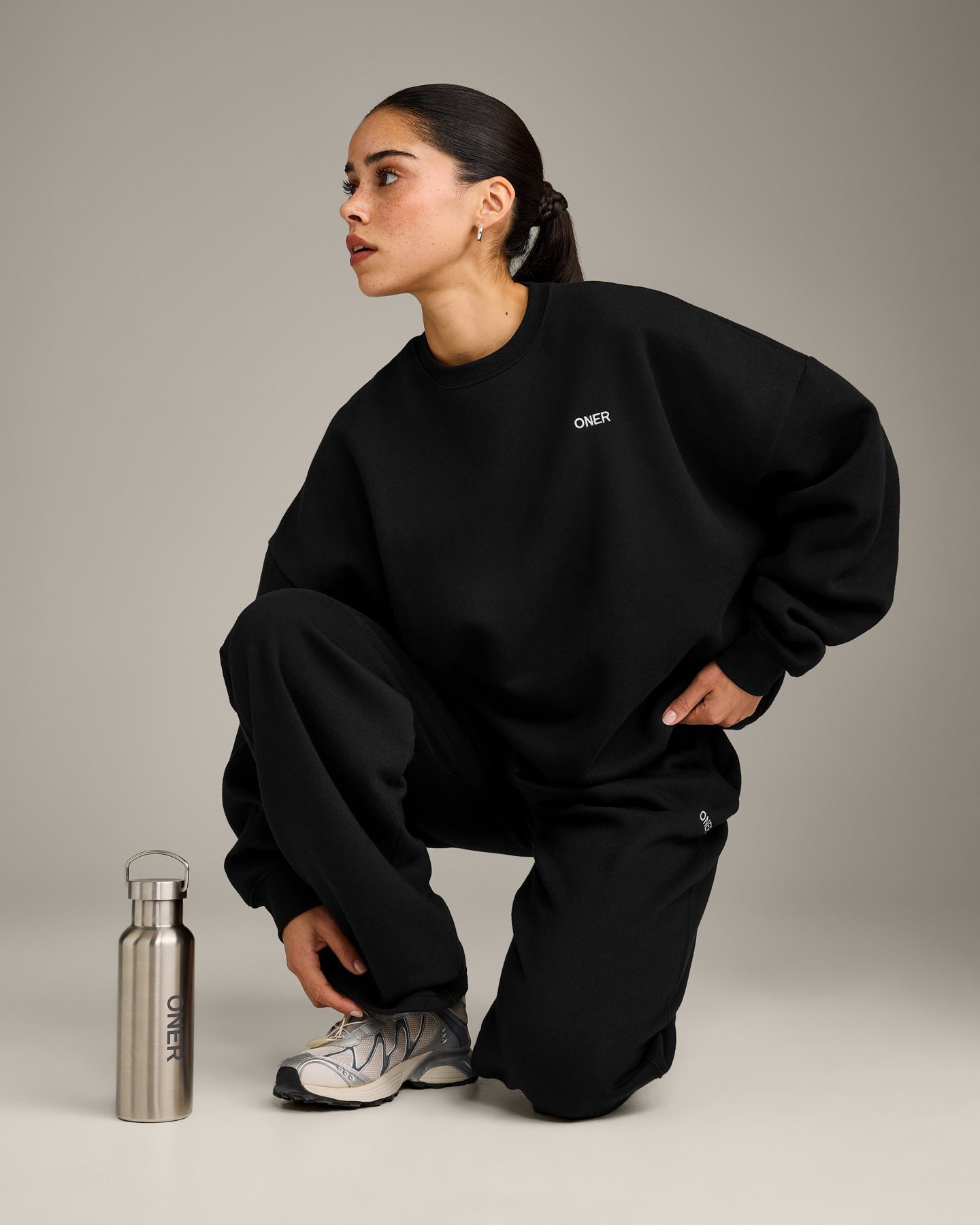 Foundations All Season Crew Neck Sweatshirt | Black - Image 6