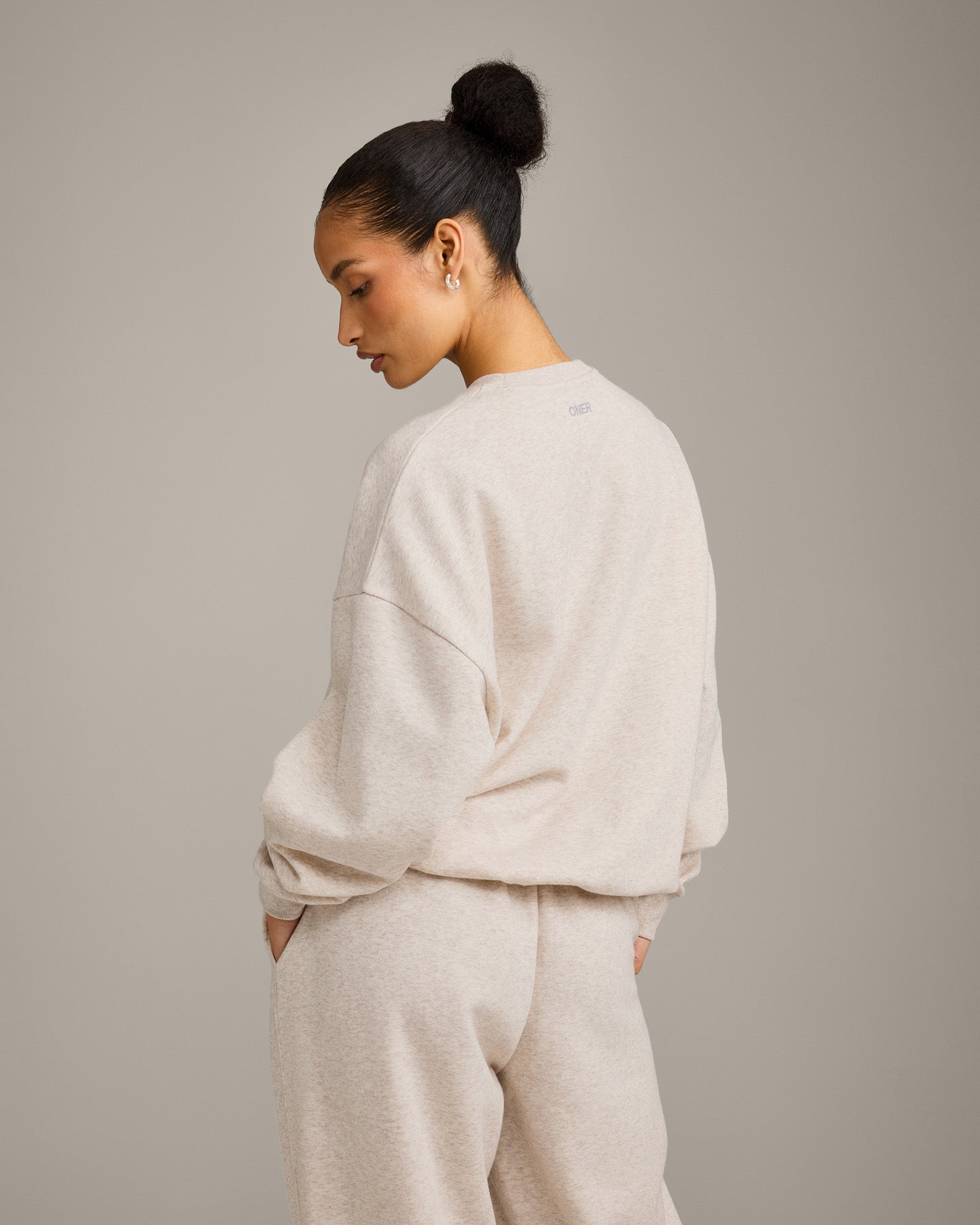 Foundations All Season Crew Neck Sweatshirt | Oat Marl - Image 6
