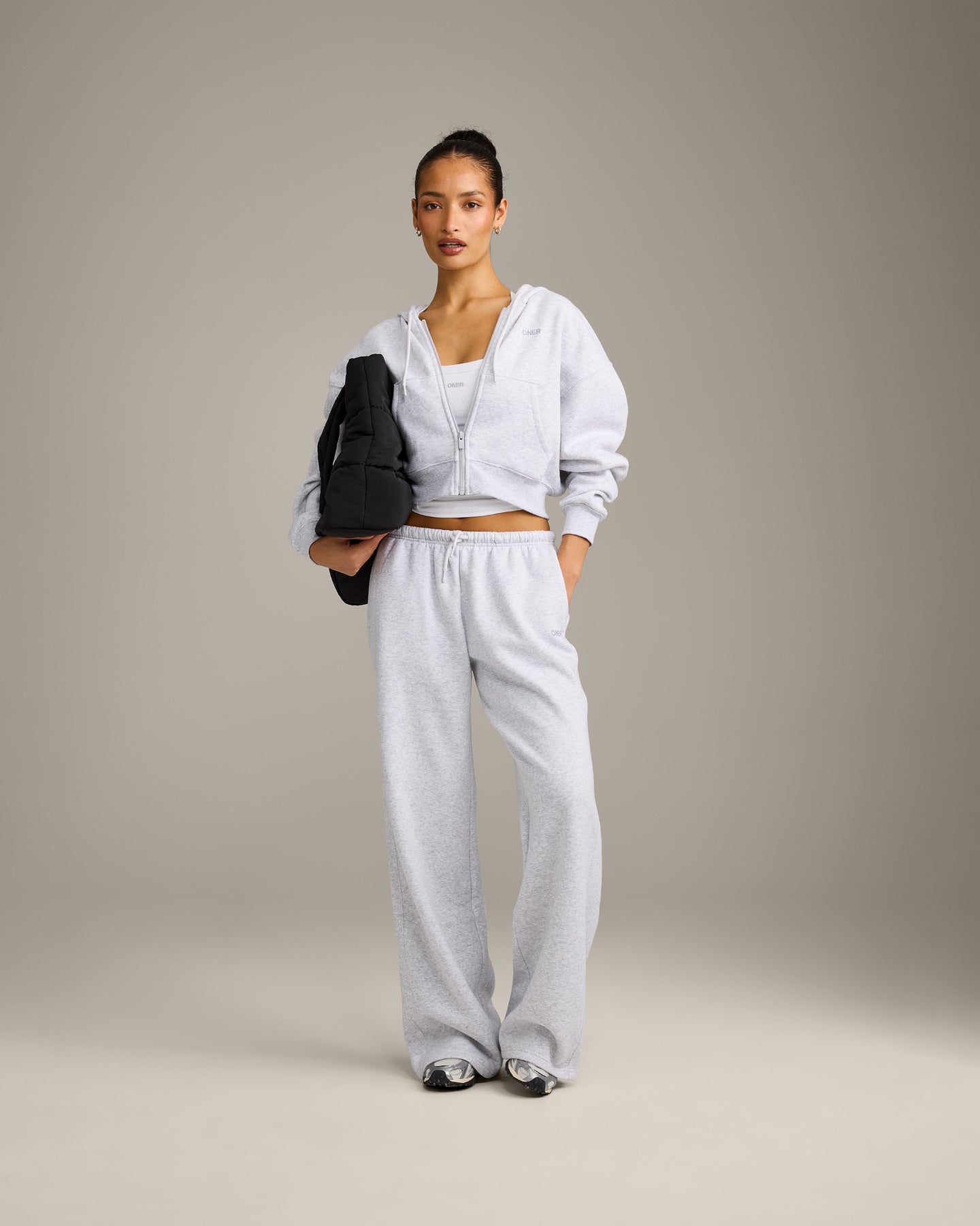 Foundations All Season Straight Leg Joggers | Grey Marl - Image 3