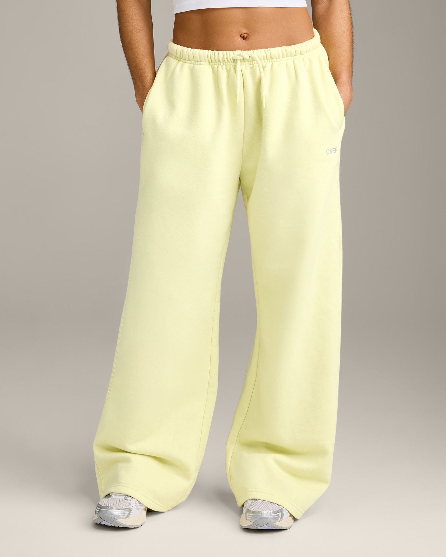 Foundations All Season Straight Leg Joggers | Pastel Yellow