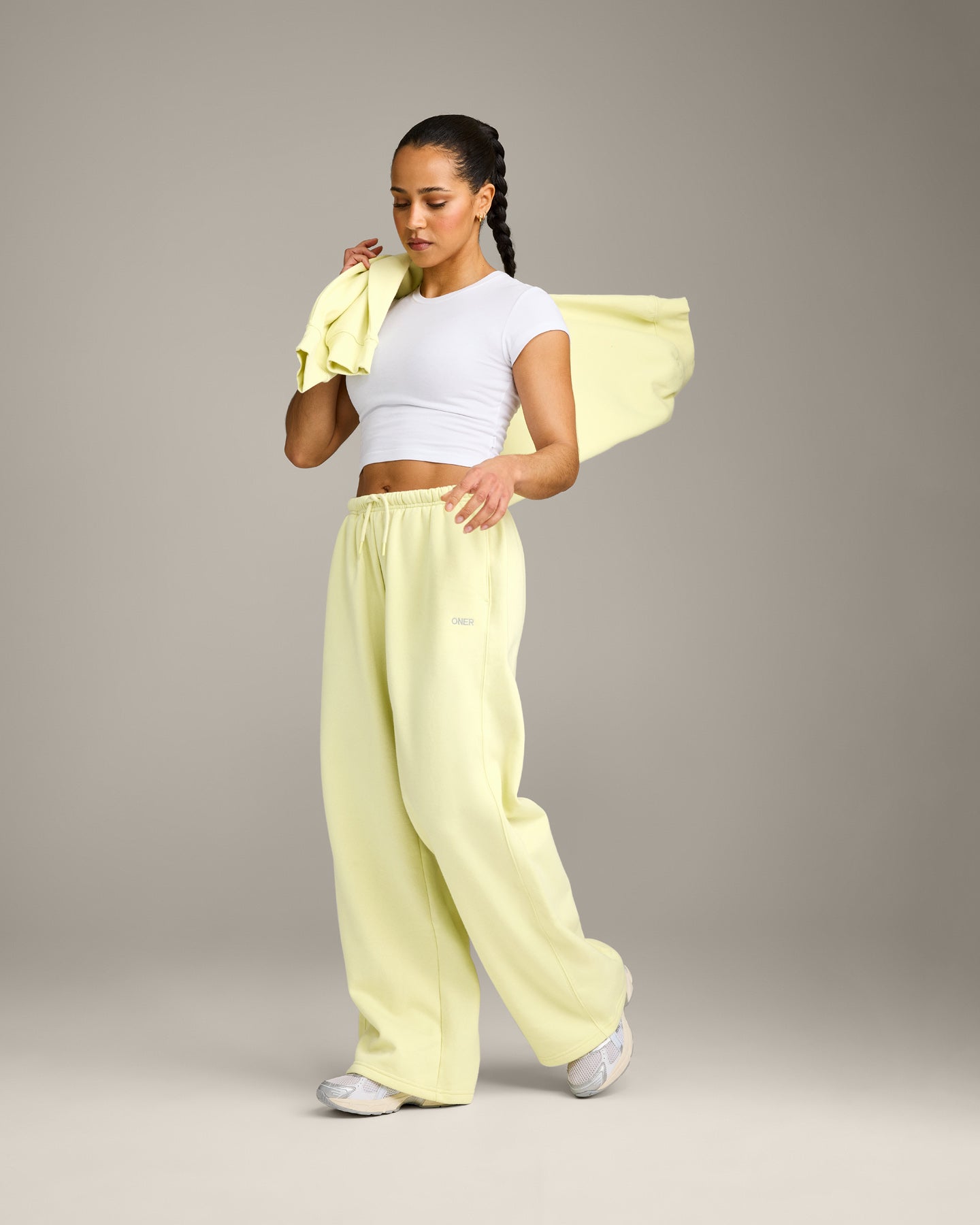 Foundations All Season Straight Leg Joggers | Pastel Yellow - Image 3