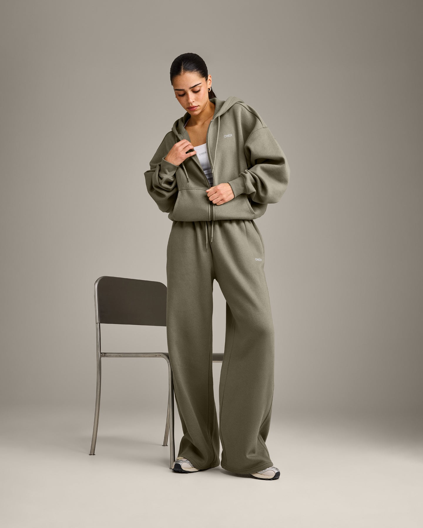 Foundations All Season Zip Through Hoodie | Alpine Green - Image 3
