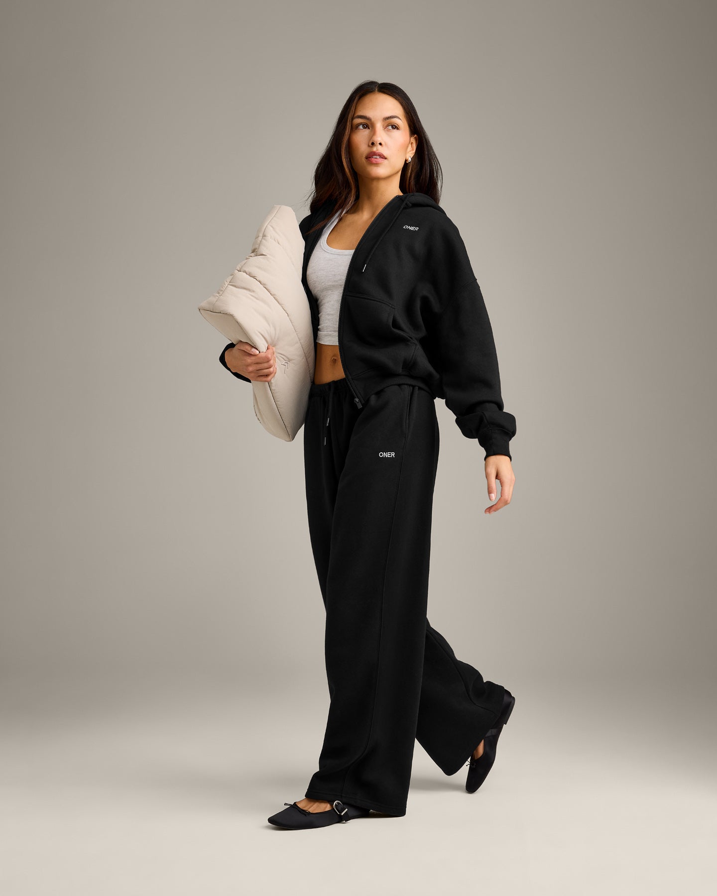 Foundations All Season Zip Through Hoodie | Black - Image 3