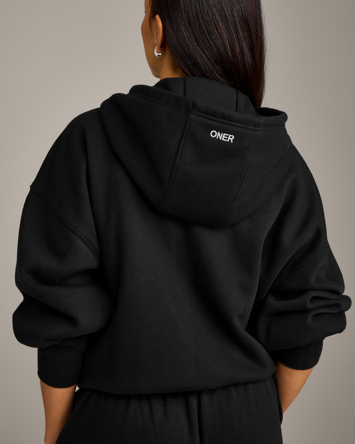 Foundations All Season Zip Through Hoodie | Black - Image 4