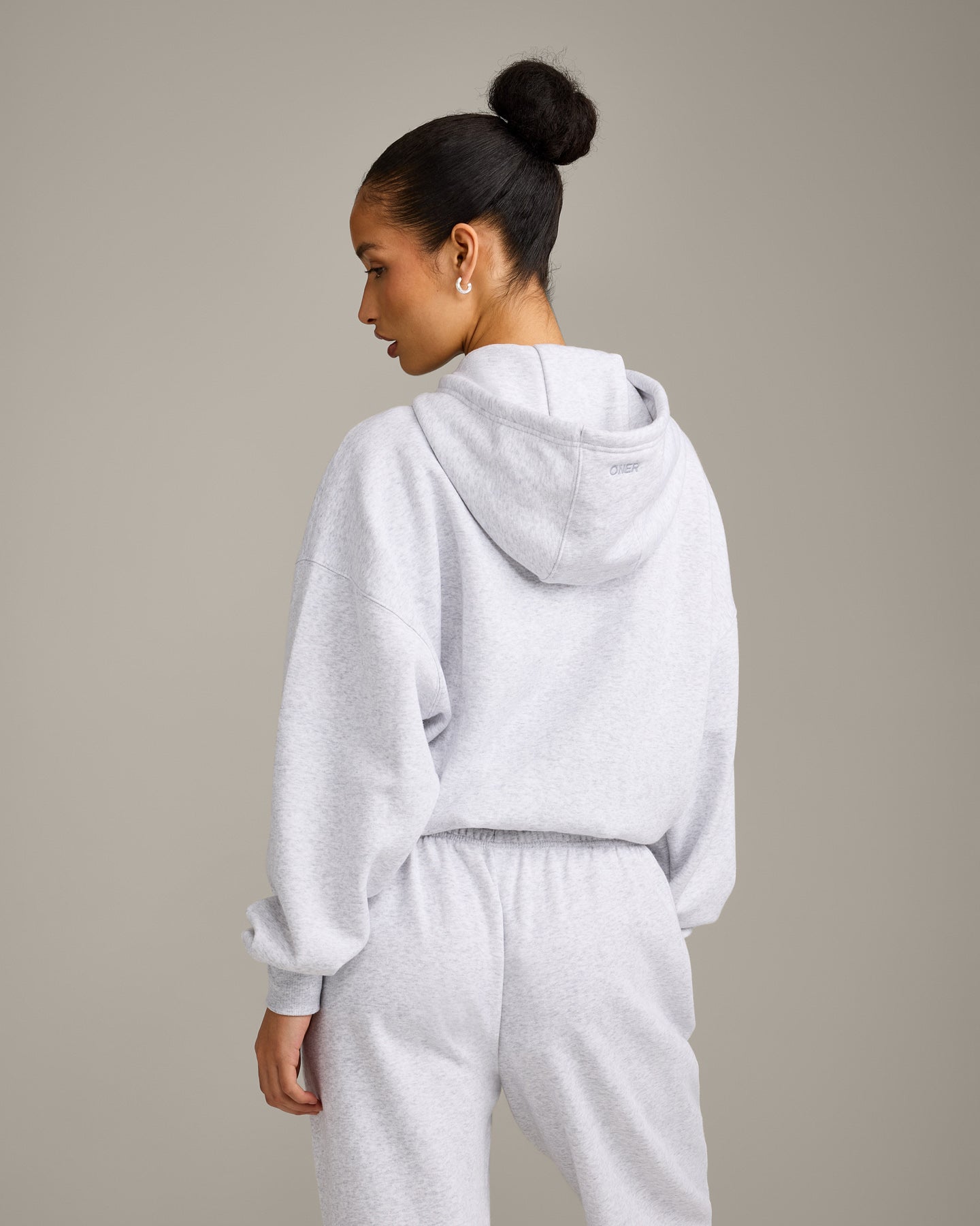 Foundations All Season Zip Through Hoodie | Grey Marl - Image 6