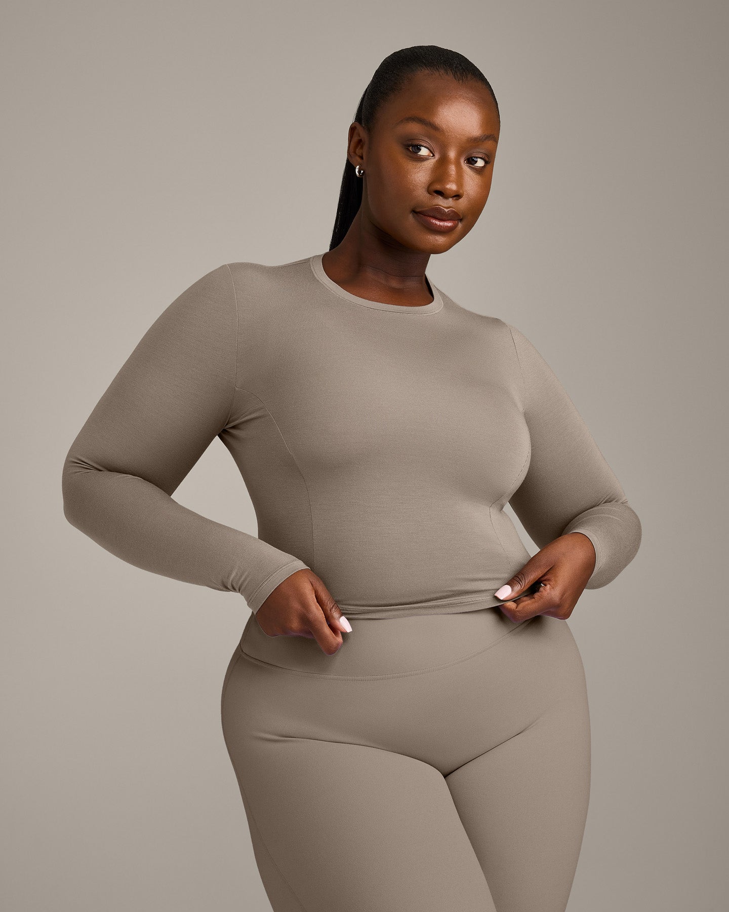 Mellow Motion Crew Neck Long Sleeve Mid Top | Warm Minky