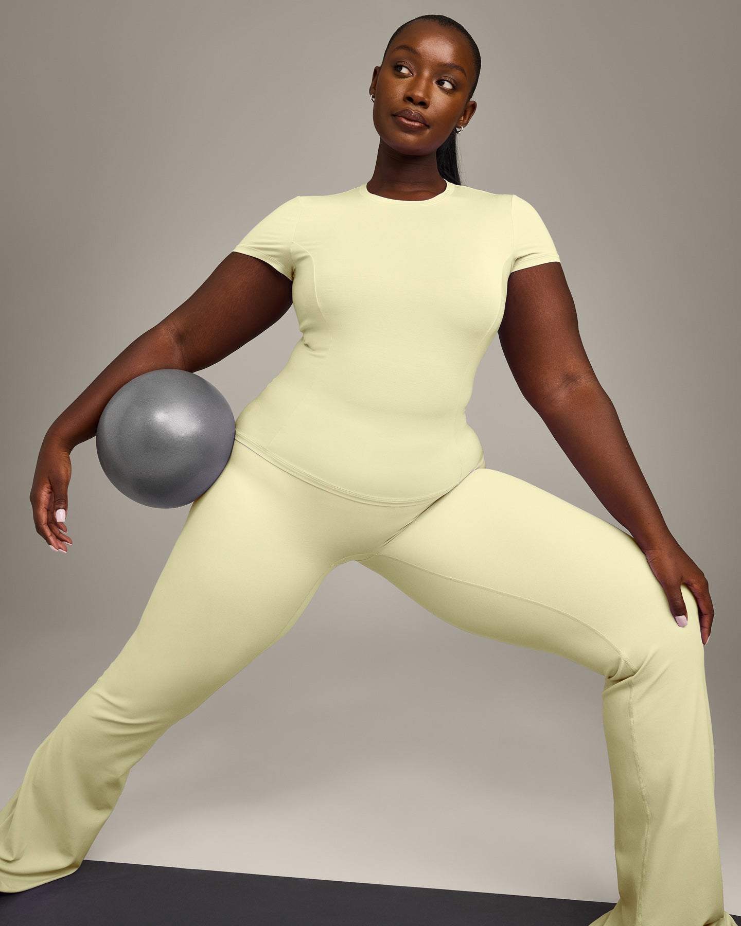 Mellow Motion Crew Neck Top | Pastel Yellow - Image 4