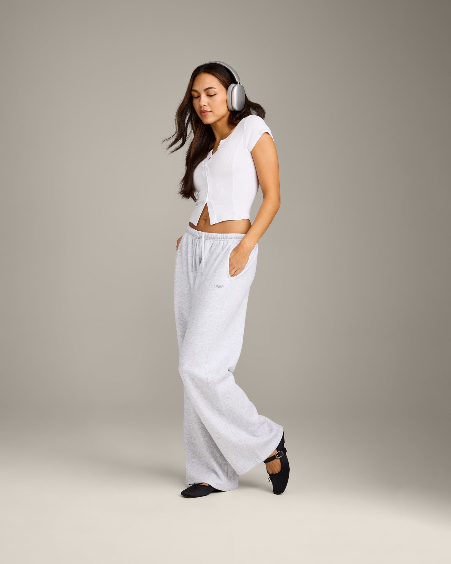 Mellow Rib Mid Short Sleeve Cardigan | White - Image 3