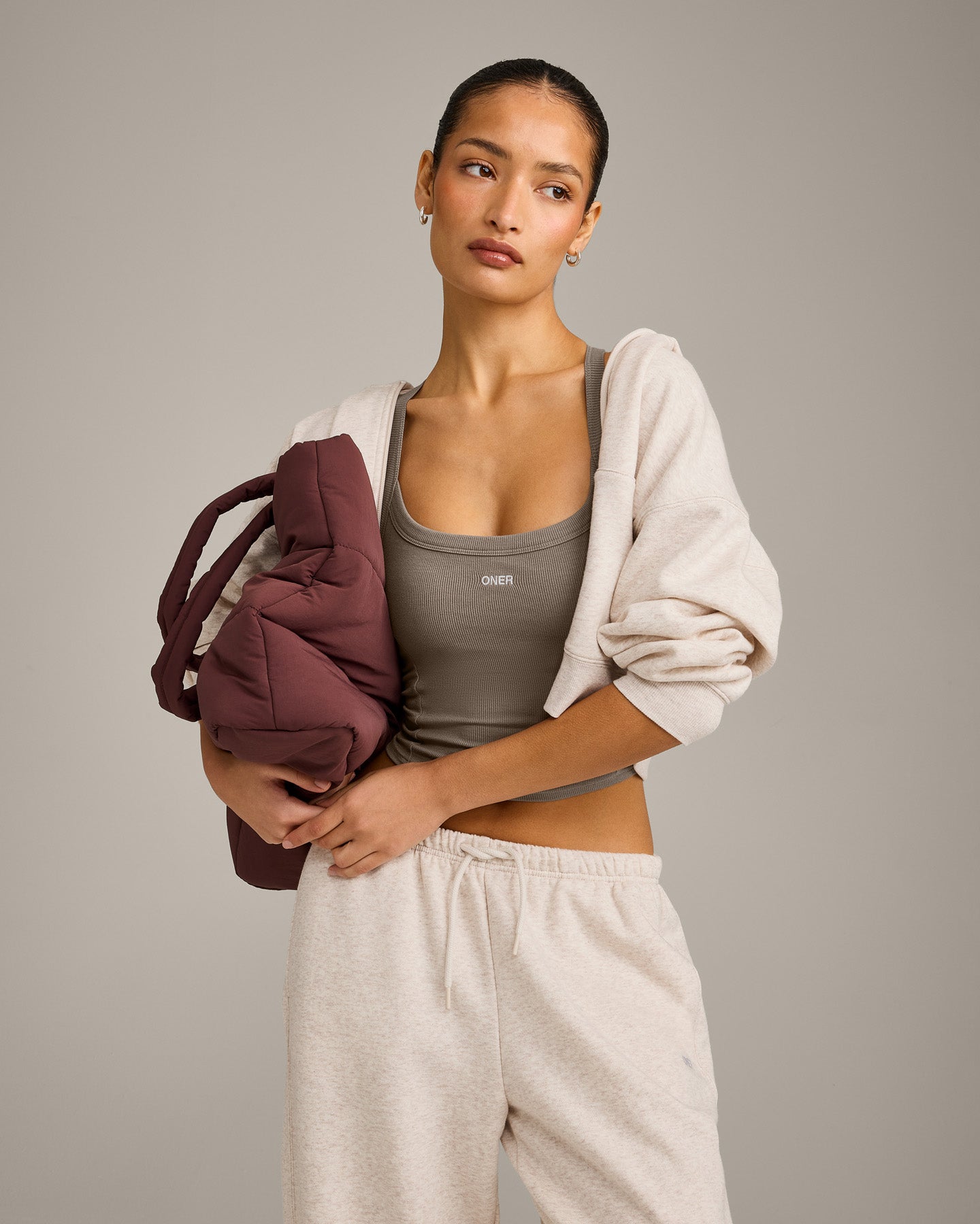 Mellow Rib Racer Back Mid Vest with Built in Bra Shelf | Warm Minky - Image 5