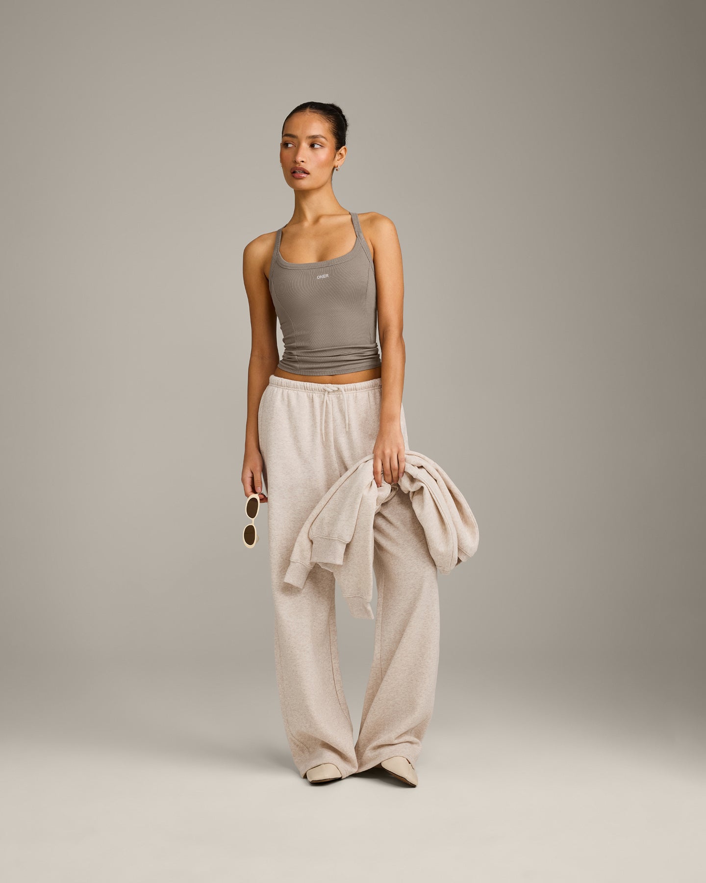 Mellow Rib Racer Back Vest with Built in Bra Shelf | Warm Minky - Image 3