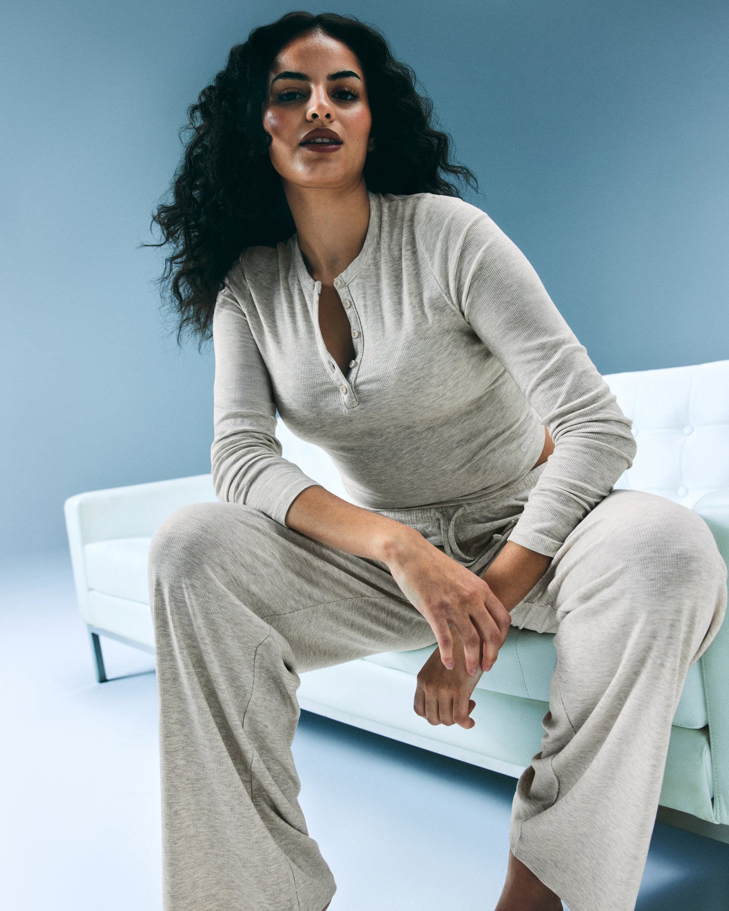 Alternative view of Oner At Home Night Bottoms | Oat Marl