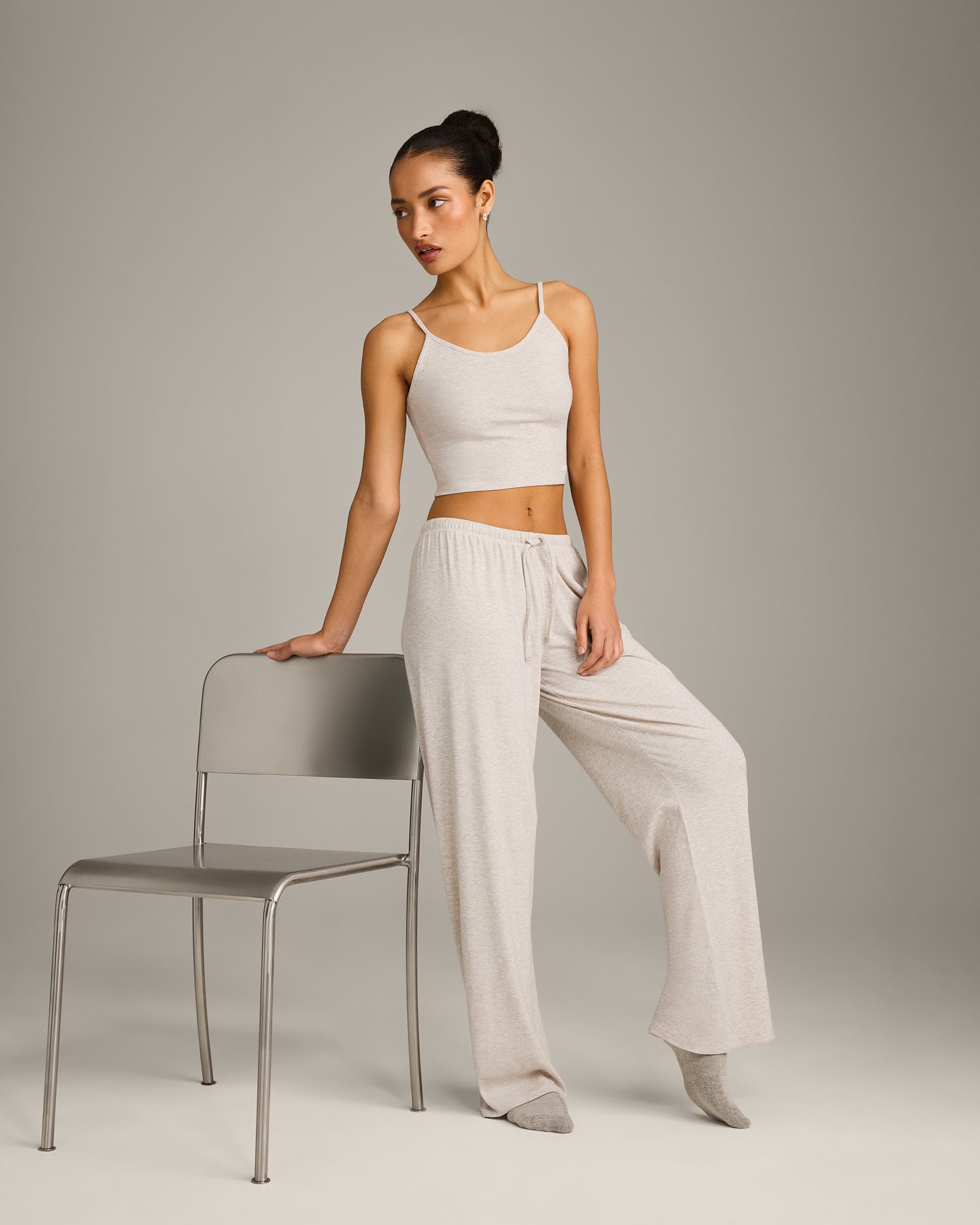 Oner At Home Night Bottoms | Oat Marl - Image 3