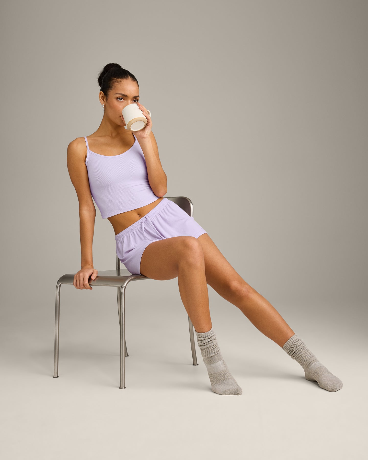 Oner At Home Night Shorts | Light Lavender Purple - Image 5