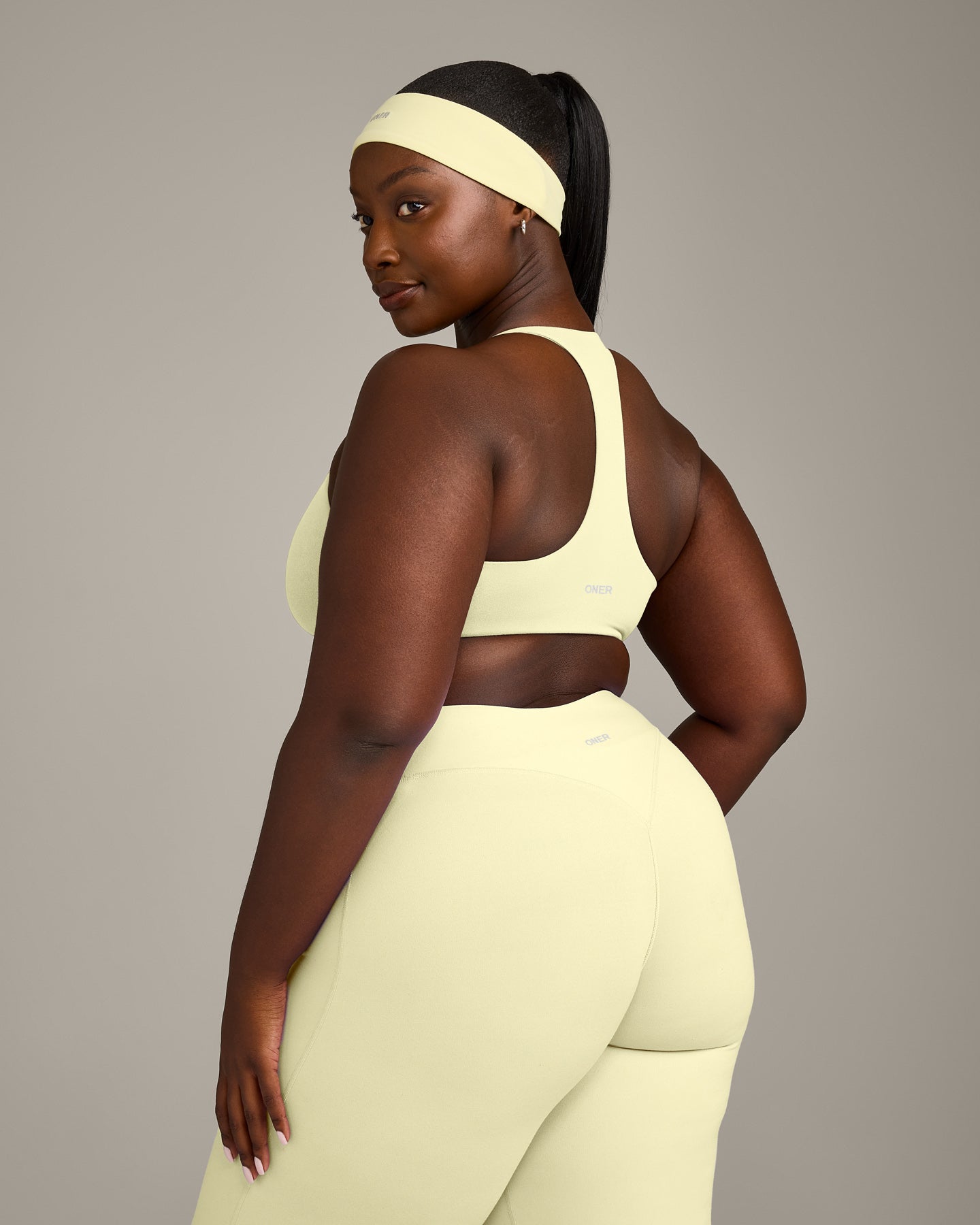 SoftMotion Bralette with Grey Logo | Pastel Yellow - Image 5