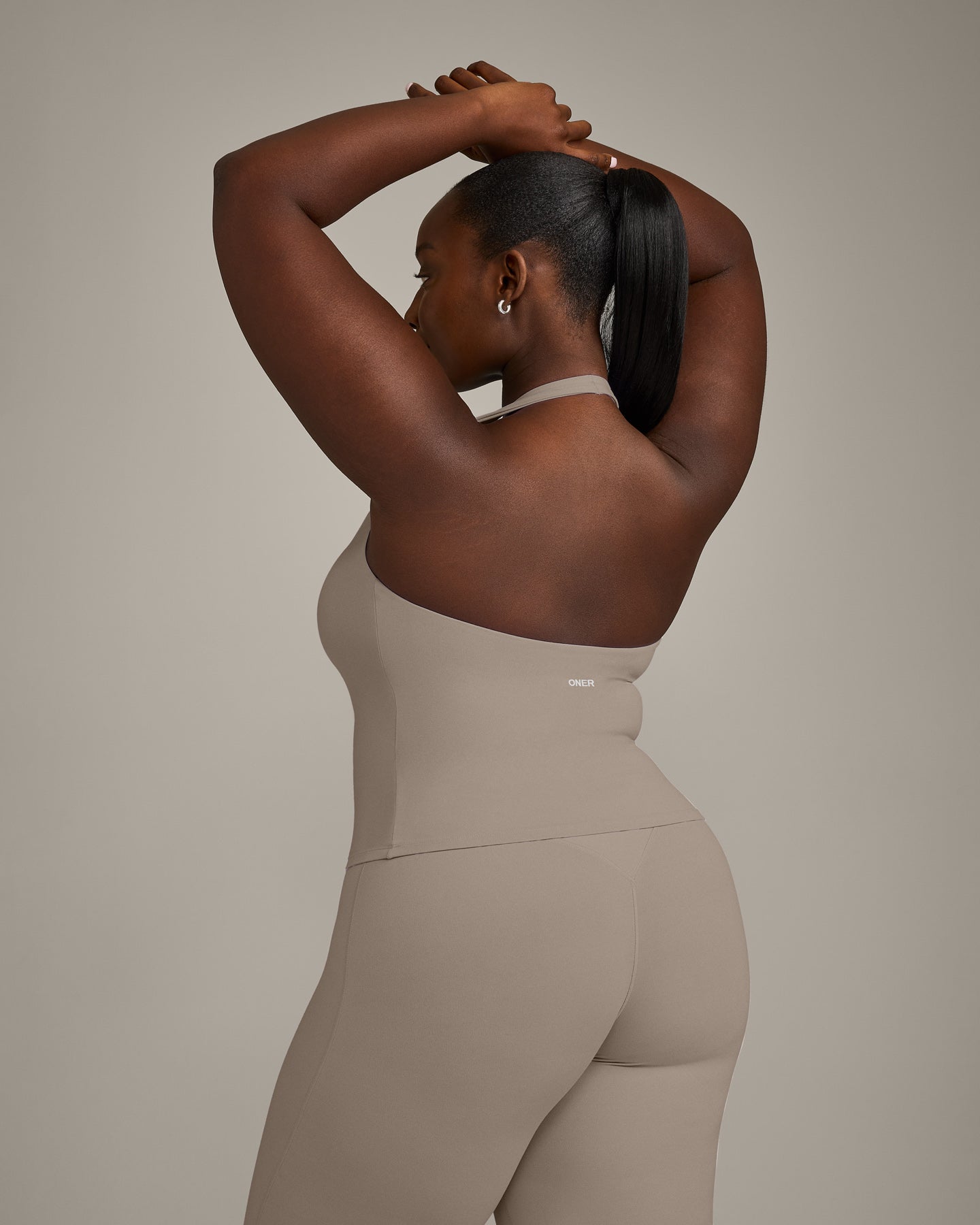 SoftMotion Halter Neck Vest with Built in Bra Shelf with Grey Logo | Minky - Image 5