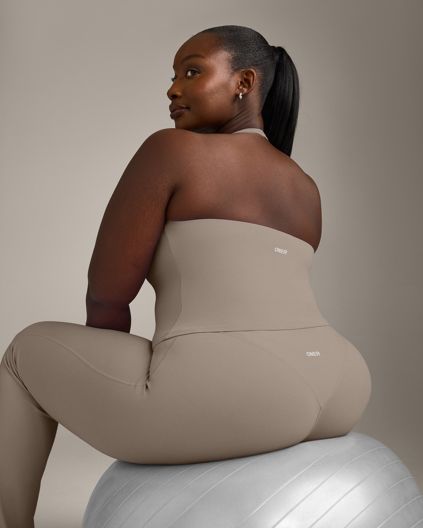 SoftMotion Halter Neck Vest with Built in Bra Shelf with Grey Logo | Minky - Image 4