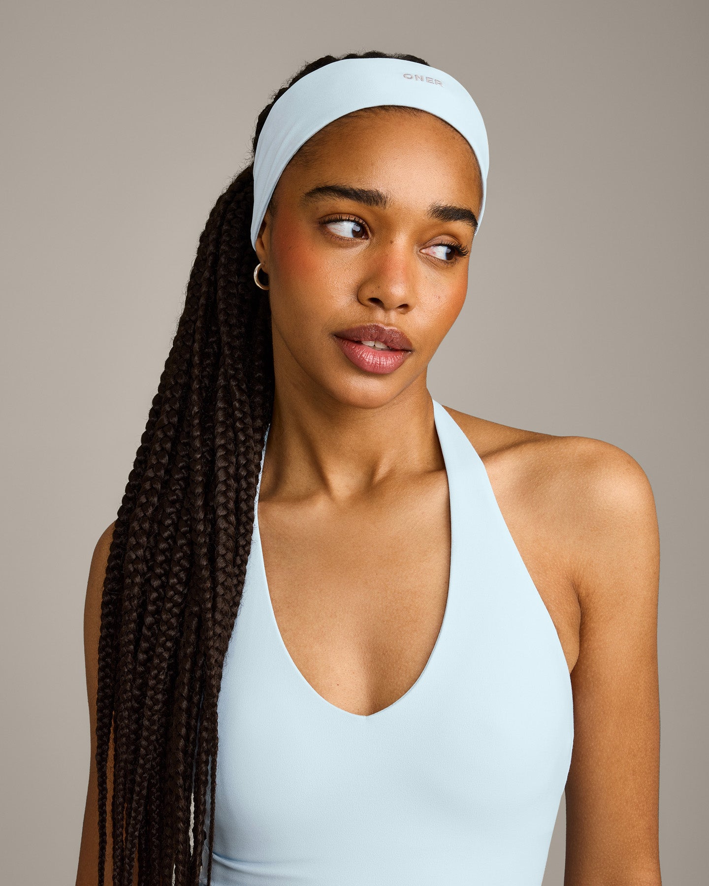 SoftMotion Headband with Grey Logo | Cloud Blue - Image 3