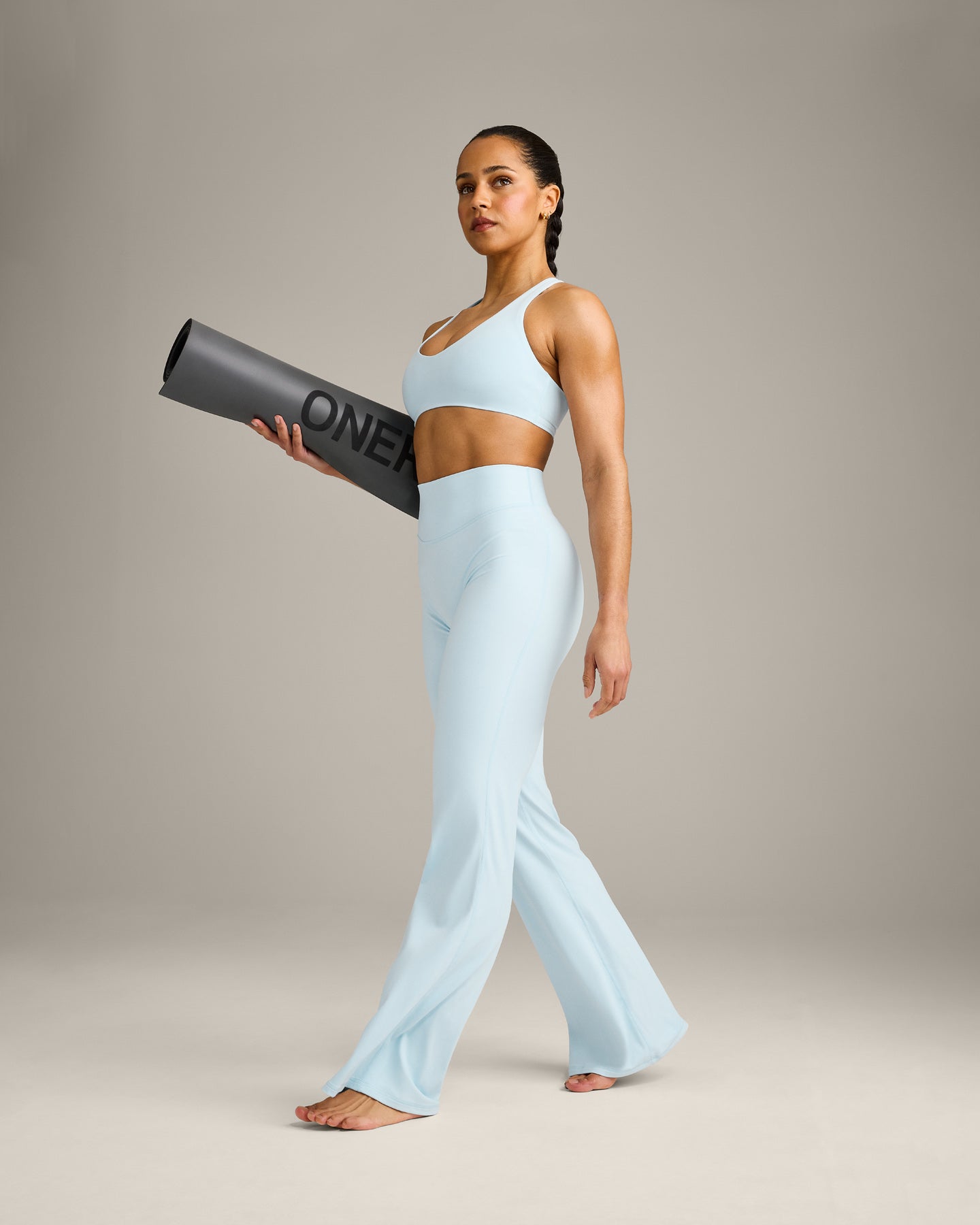 SoftMotion Flared Bottoms with Grey Logo | Cloud Blue - Image 3