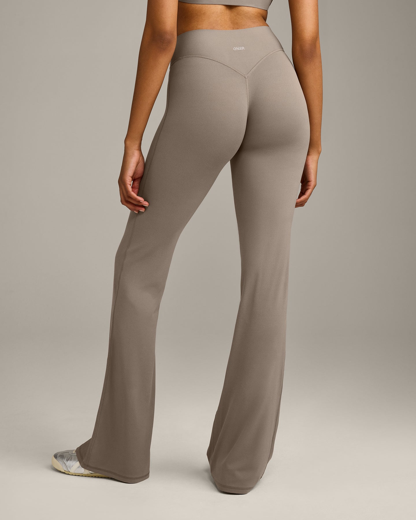 SoftMotion Flared Bottoms with Grey Logo | Minky