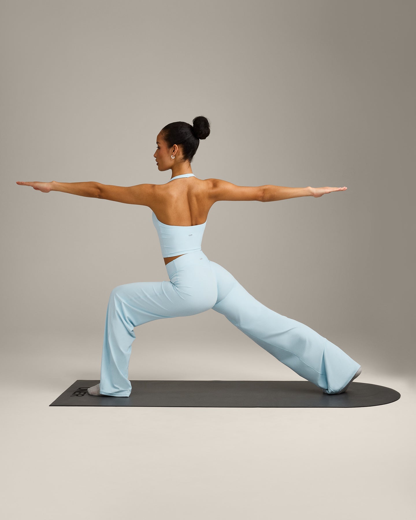 SoftMotion Straight Leg Bottoms with Grey Logo | Cloud Blue - Image 5